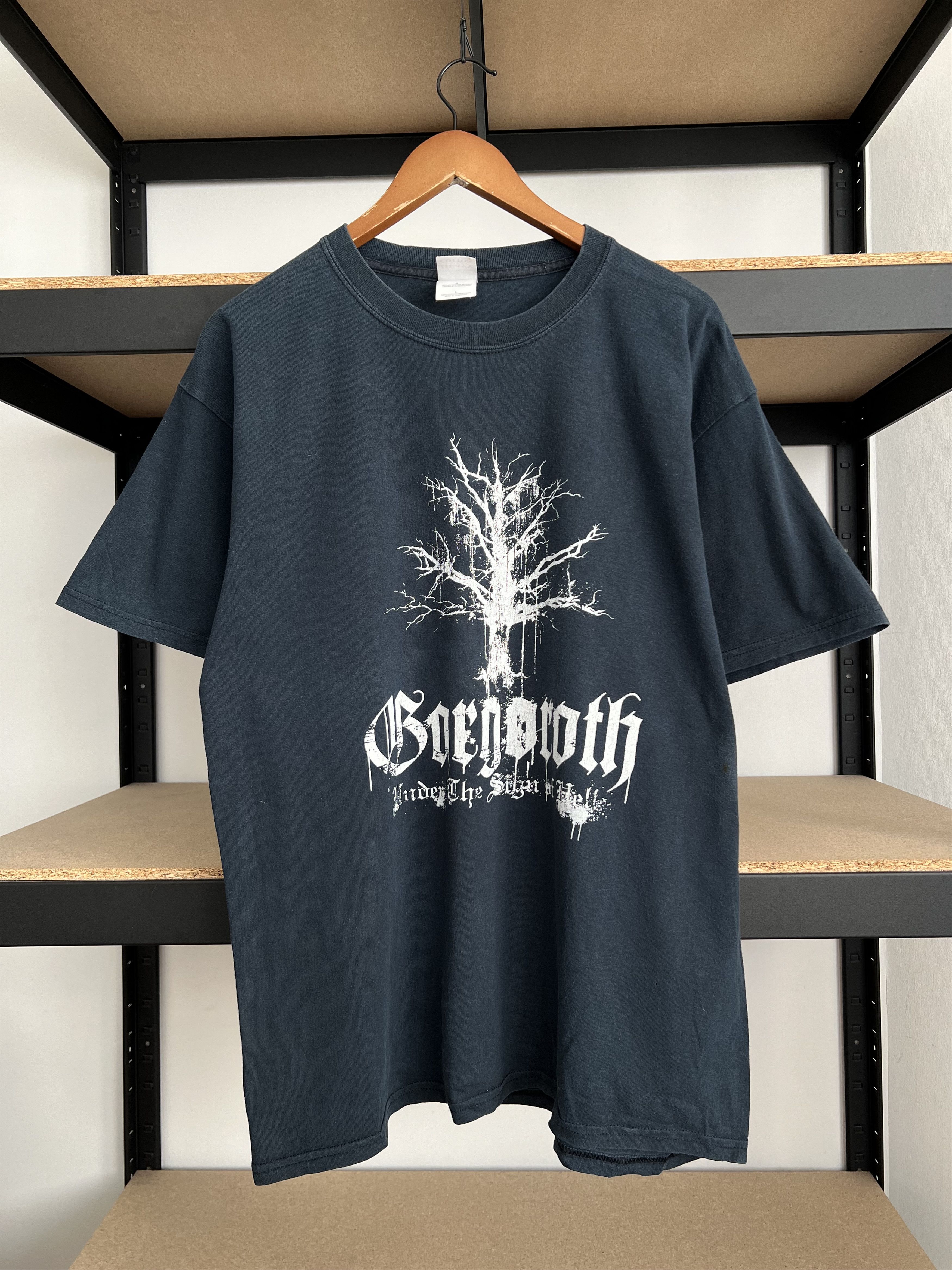 Band Tees Vintage 2000s Gorgoroth Black Metal Band 666 Black T-shirt Size US L / EU 52-54 / 3 - 3 Thumbnail