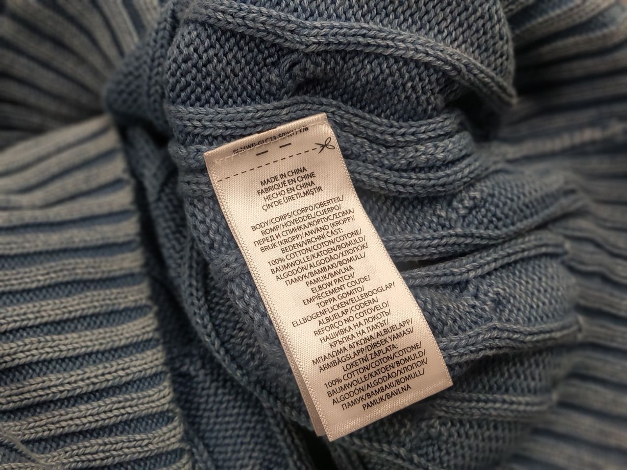 Polo Ralph Lauren Rare Polo Ralph Lauren Indigo Patchwork Elbow Knit Sweater Size XL / US 12-14 / IT 48-50 - 16 Thumbnail
