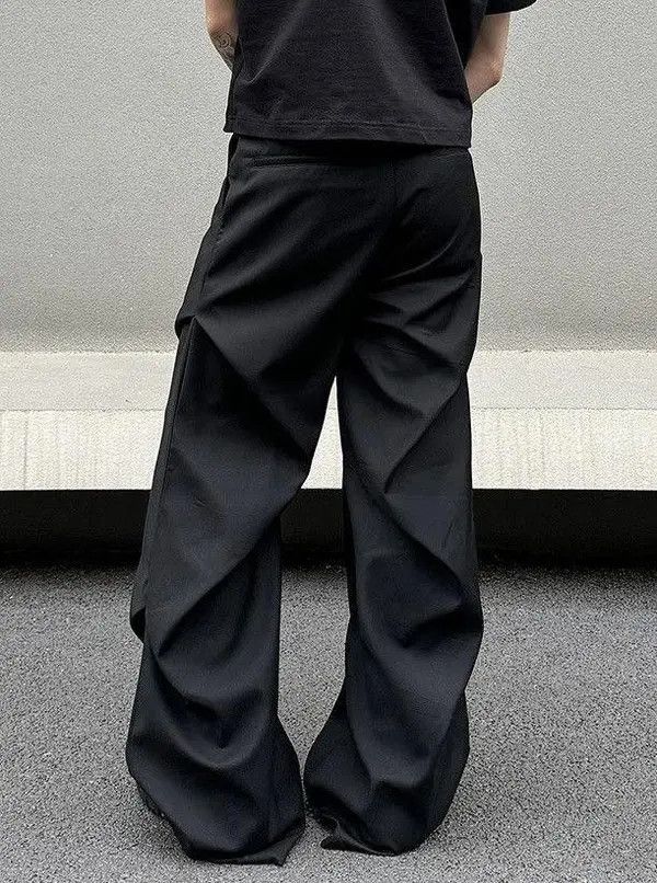 Jean Cleanfit Wide Baggy Pleated Flared Pants Size US 32 / EU 48 - 8 Thumbnail