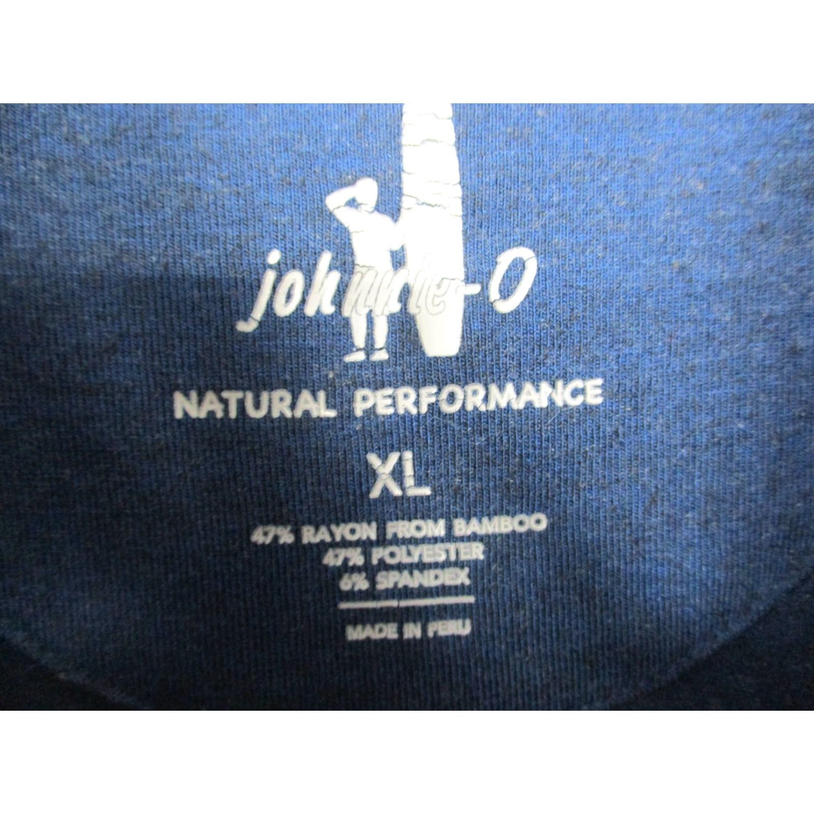 johnnie-O Johnnie-O Mens XL Performance 1/4 Zip Navy Blue Pullover Golf Stretch Shirt Size US XL / EU 56 / 4 - 3 Thumbnail