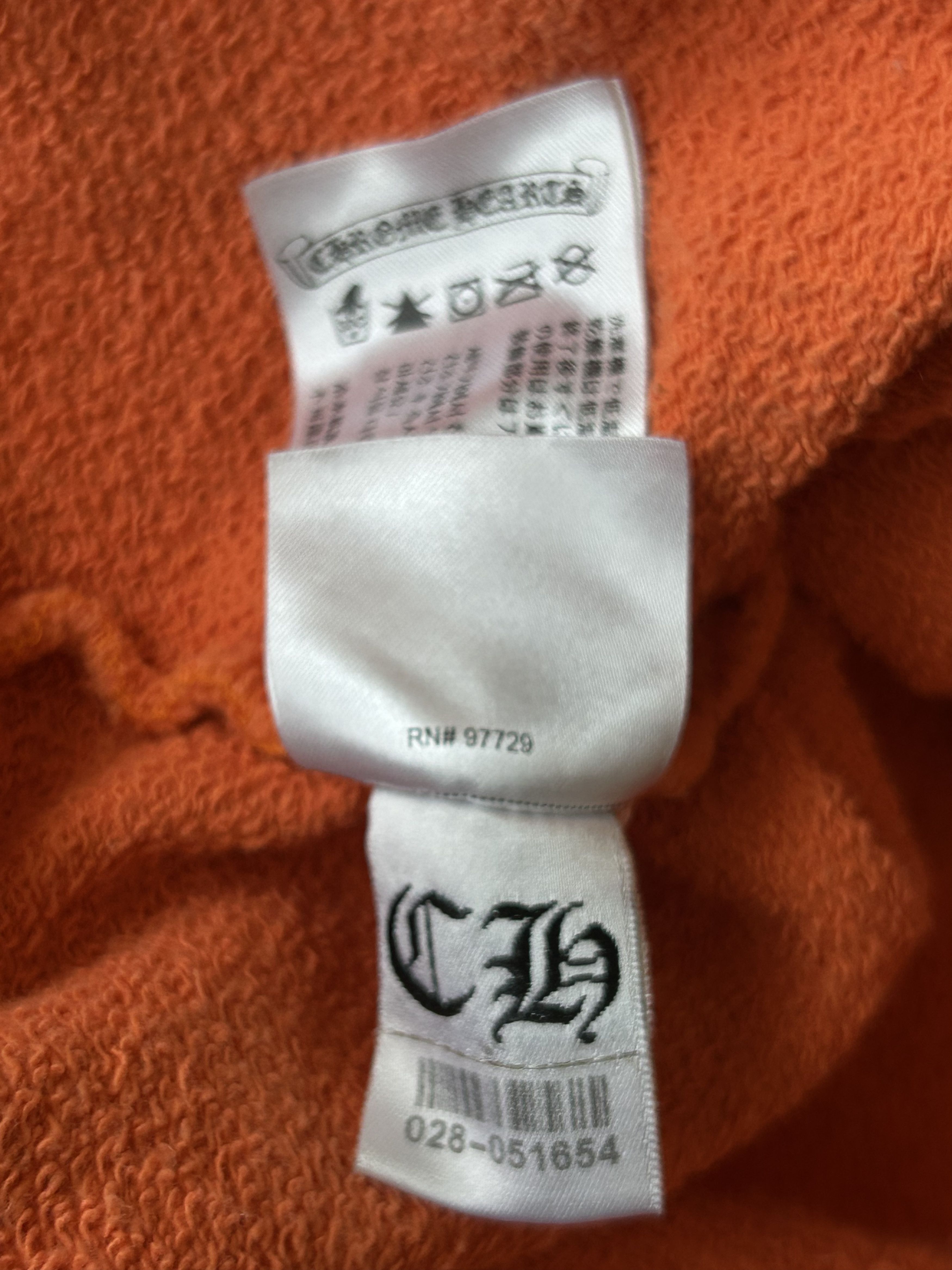 Chrome Hearts Chrome Hearts Orange & Black Dagger Logo Sweater Size US S / EU 44-46 / 1 - 7 Thumbnail