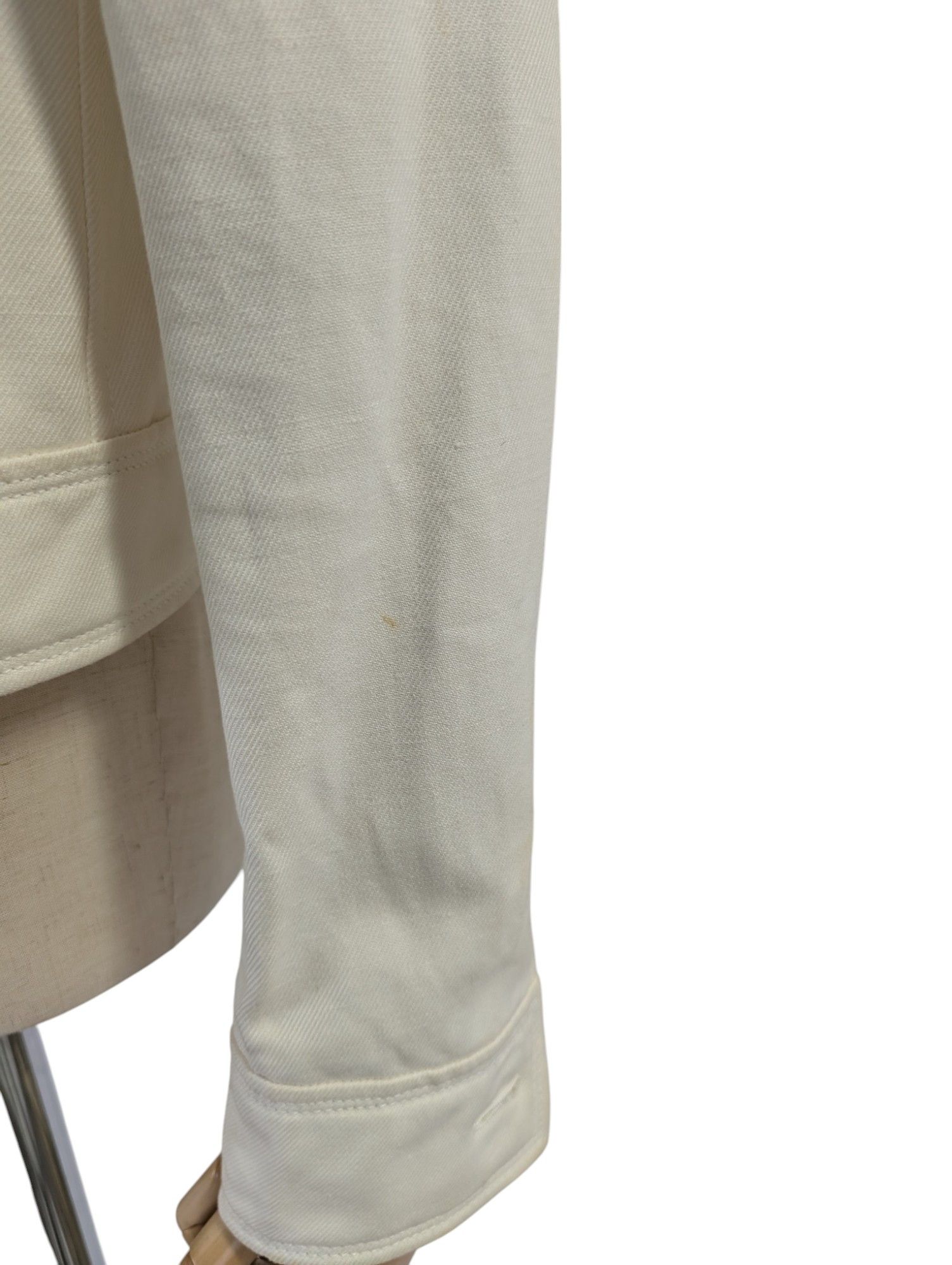 Coach Beige Double Breasted Cropped Jacket With Gold Buttons Size XS / US 0-2 / IT 36-38 - 5 Thumbnail