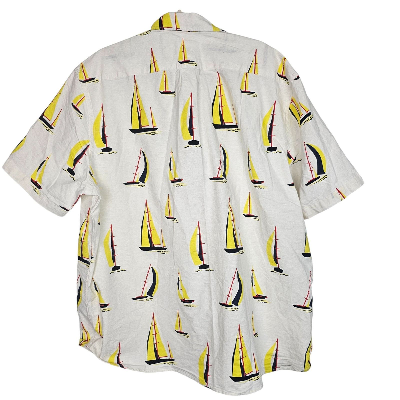 H&M H&M Shirt Mens Sailboat All Over Print Button Down Shirt XXL Size US XXL / EU 58 / 5 - 9 Thumbnail