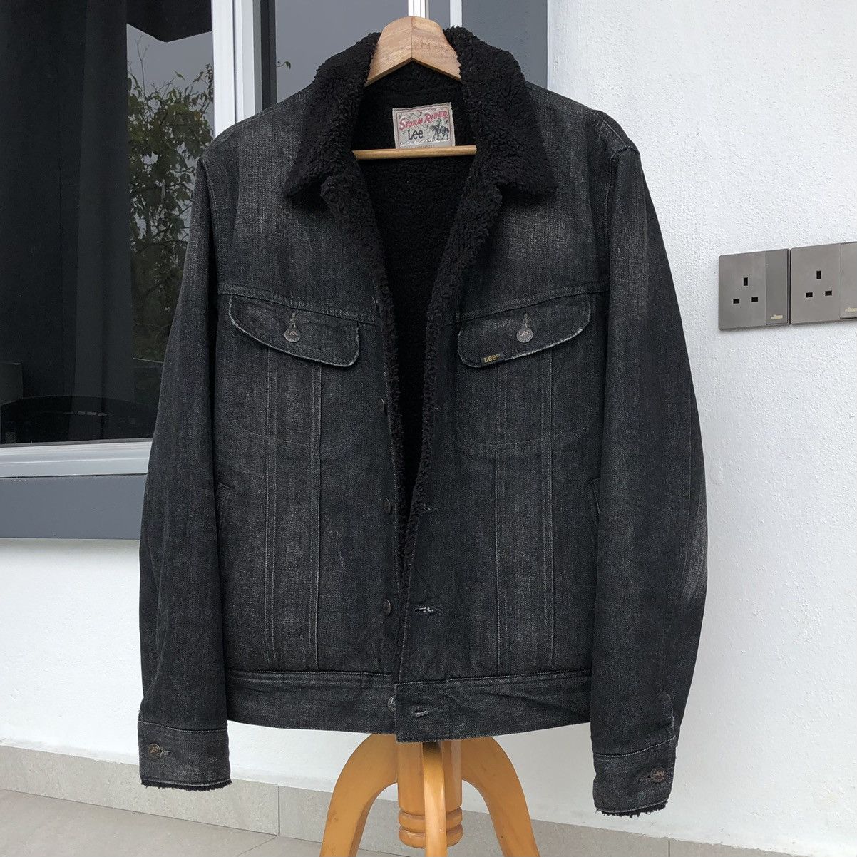 Lee Lee Storm Rider Lined Sherpa Denim Jacket Size US L / EU 52-54 / 3 - 18 Thumbnail