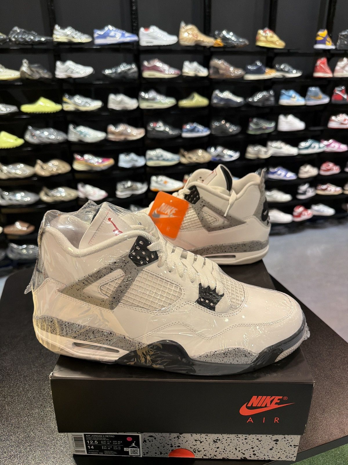 Jordan Brand Jordan 4 White cement Size-12.5 Brand New Quick Shipping Size US 12.5 / EU 45-46 - 1 Thumbnail