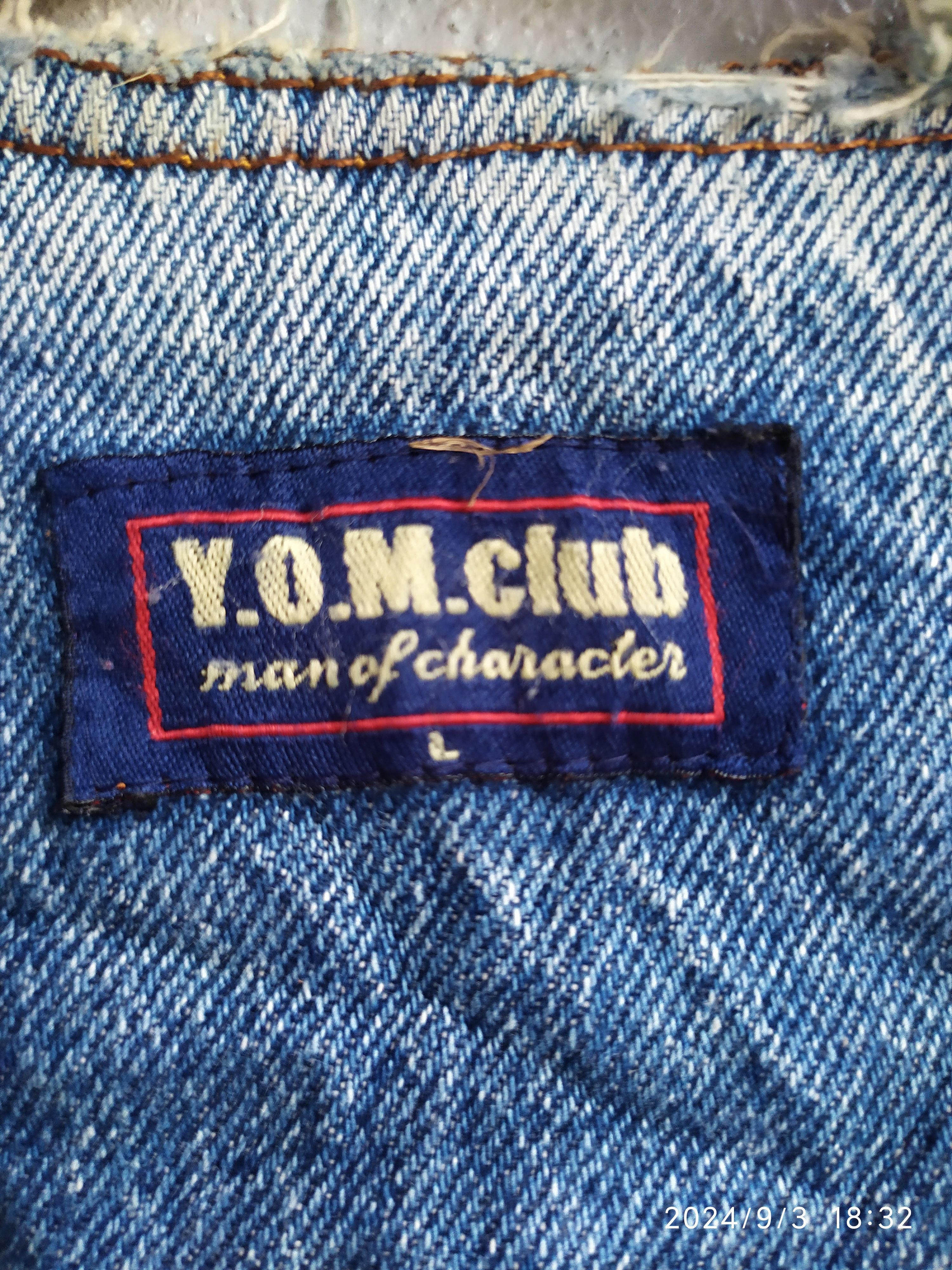 Japanese Brand × Vintage Japanese Y.OM club jeans vest Size US M / EU 48-50 / 2 - 6 Thumbnail