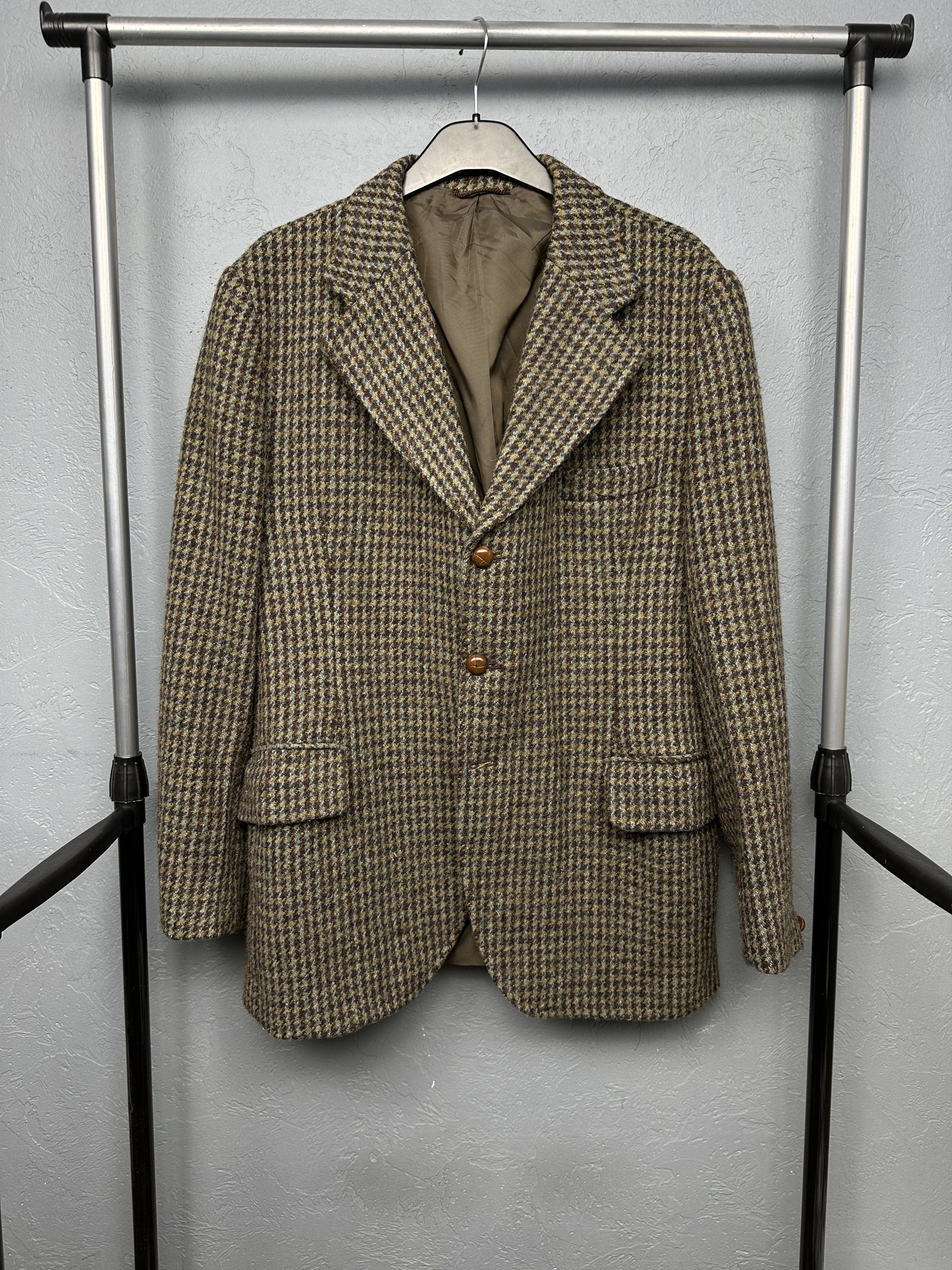Harris Tweed Harris Tweed 90s Vintage Mens Blazer Jacket Wool Size US S / EU 44-46 / 1 - 1 Thumbnail