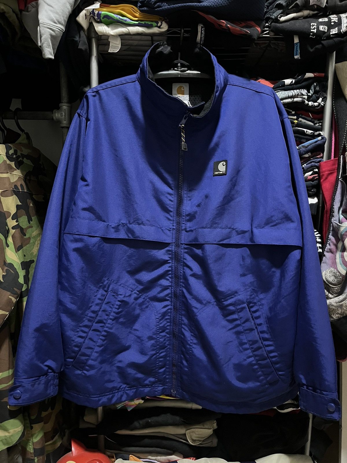 Carhartt Carhartt Workwear Blue Jacket Rubber Logo Size US L / EU 52-54 / 3 - 1 Thumbnail