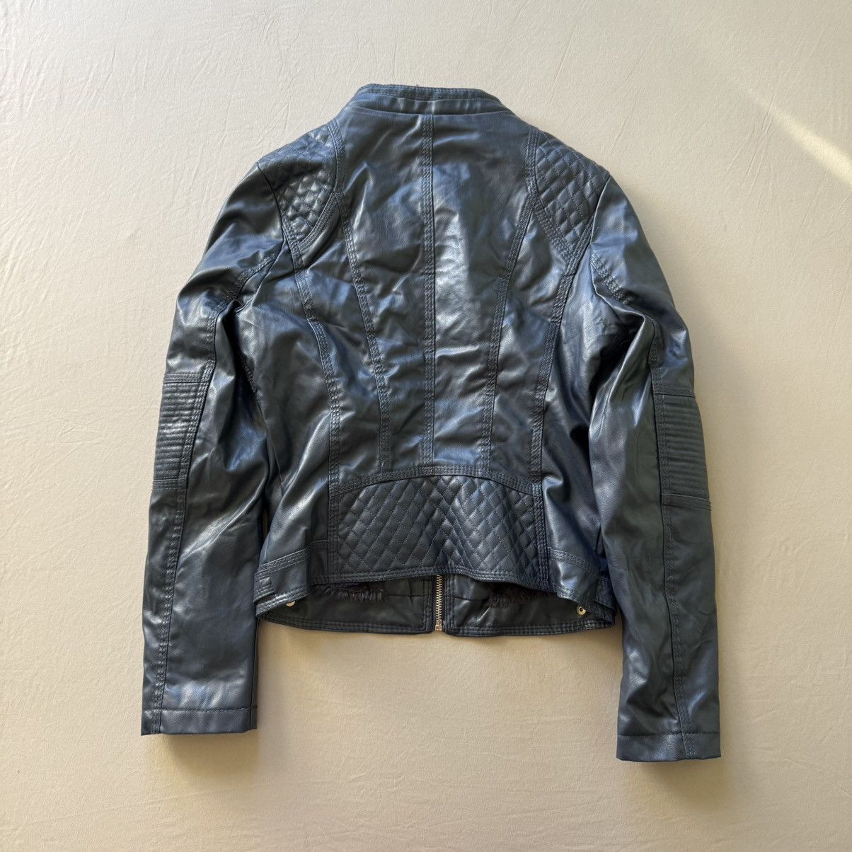 Other Ci Sono Quilted Faux Leather Moto Jacket Size S / US 4 / IT 40 - 2 Thumbnail