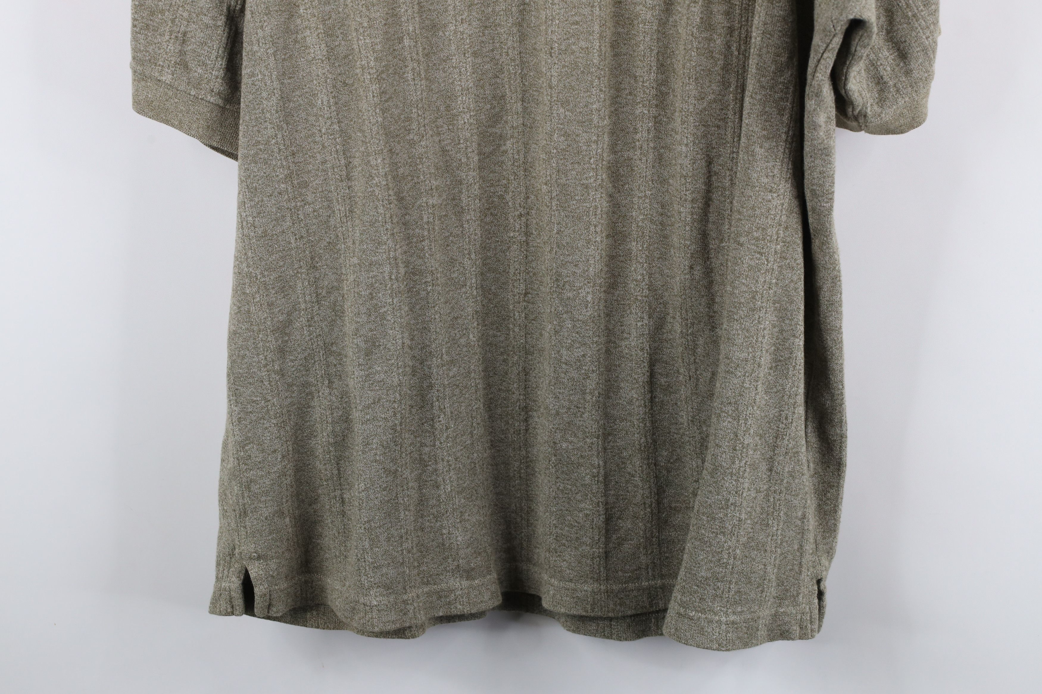 Vintage Vintage 90s Streetwear Knit Henley T-Shirt Heather Green Size US L / EU 52-54 / 3 - 8 Thumbnail