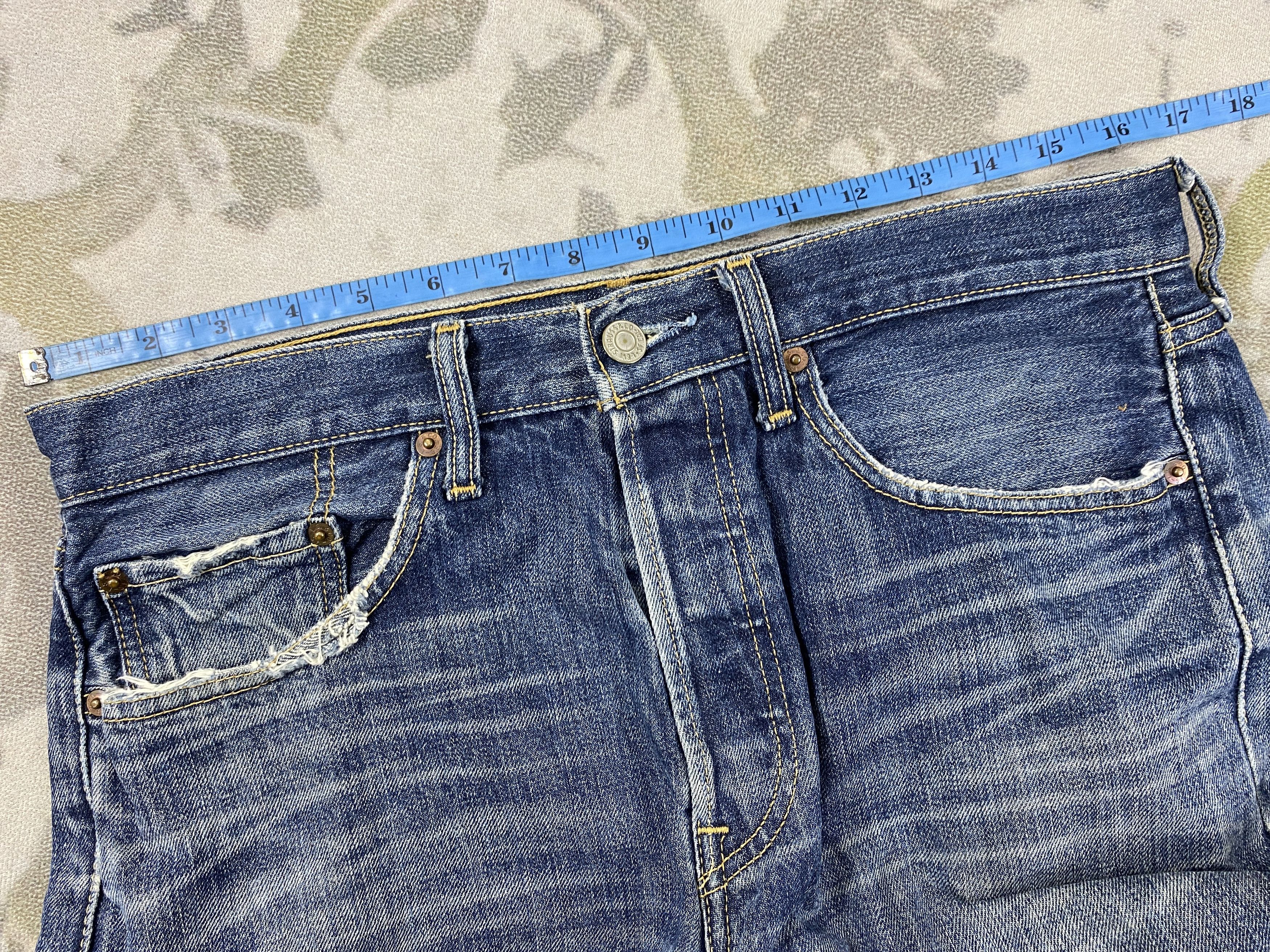 Levi's Vintage Levi's 501 Distressed Jeans 33x29.5 Denim - JN3870 Size US 33 - 5 Thumbnail