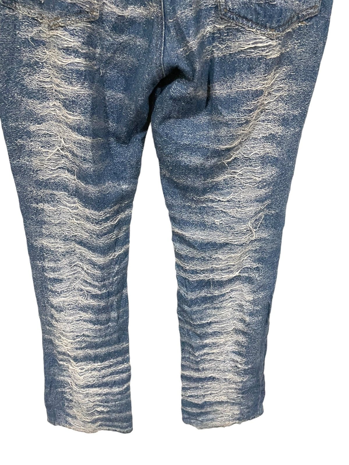 If Six Was Nine × Japanese Brand × Le Grande Bleu (L.G.B.) Japan Oceanus Waves Destroy Jeans Size US 31 - 7 Thumbnail