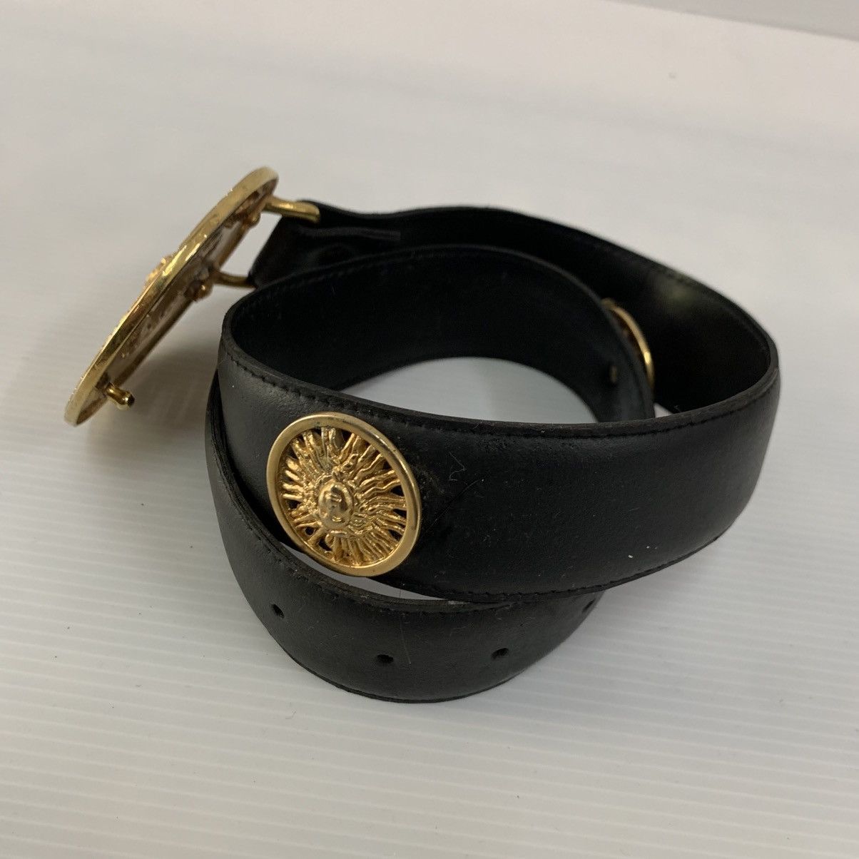 Vintage DESIGN Like Gianni Versace Leather Belts Size ONE SIZE - 3 Thumbnail