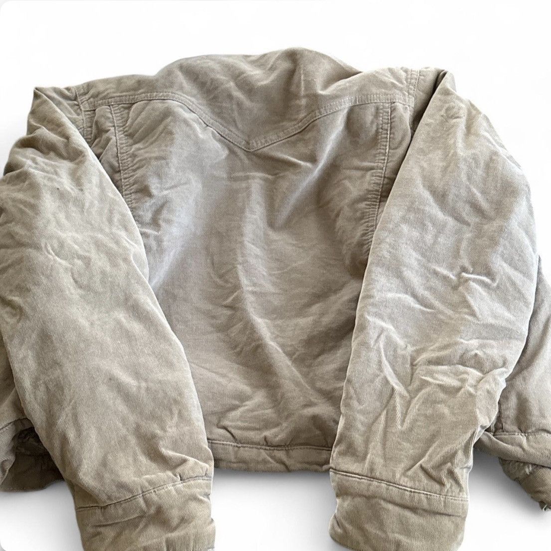 Other Vintage Angel Jeans Tan Corduroy Faux Fur Jacket Size M / US 6-8 / IT 42-44 - 2 Thumbnail