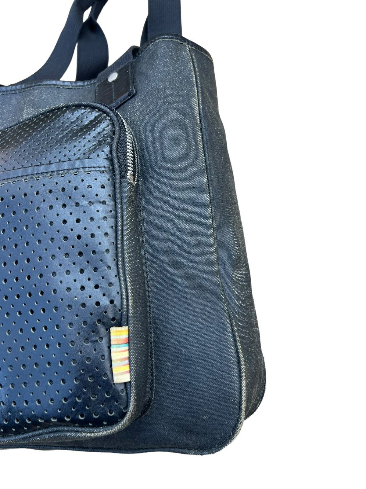Paul Smith Vintage Paul Smith Waxed Hybrid Leather Cargo Tote Bag Size ONE SIZE - 2 Thumbnail
