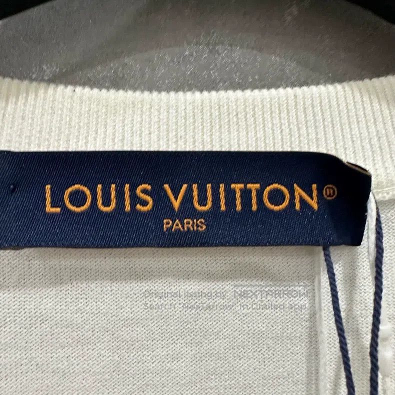 Louis Vuitton Louis Vuitton White Pin Short Sleeve Size US L / EU 52-54 / 3 - 3 Thumbnail