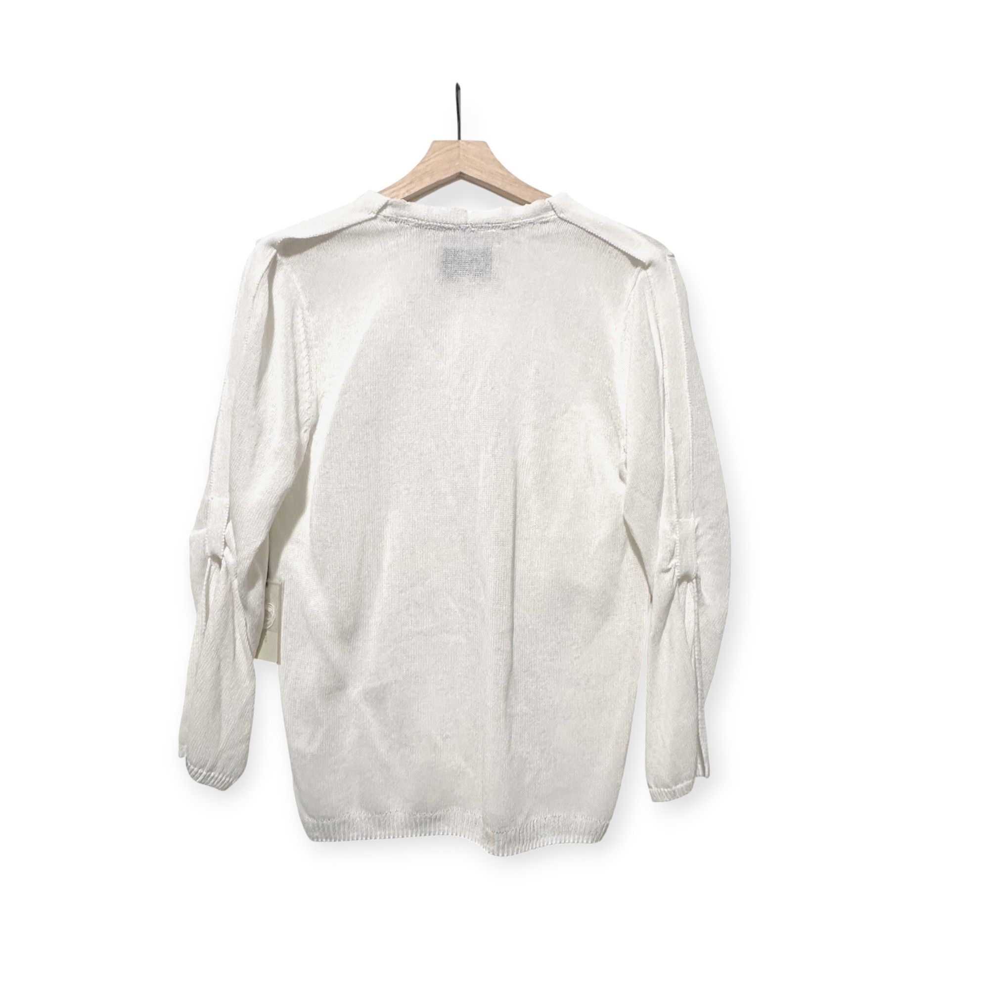 Brochu Walker Brochu Walker Palmas Vee White Sweater XS Salt Water NWT Size XS / US 0-2 / IT 36-38 - 2 Thumbnail