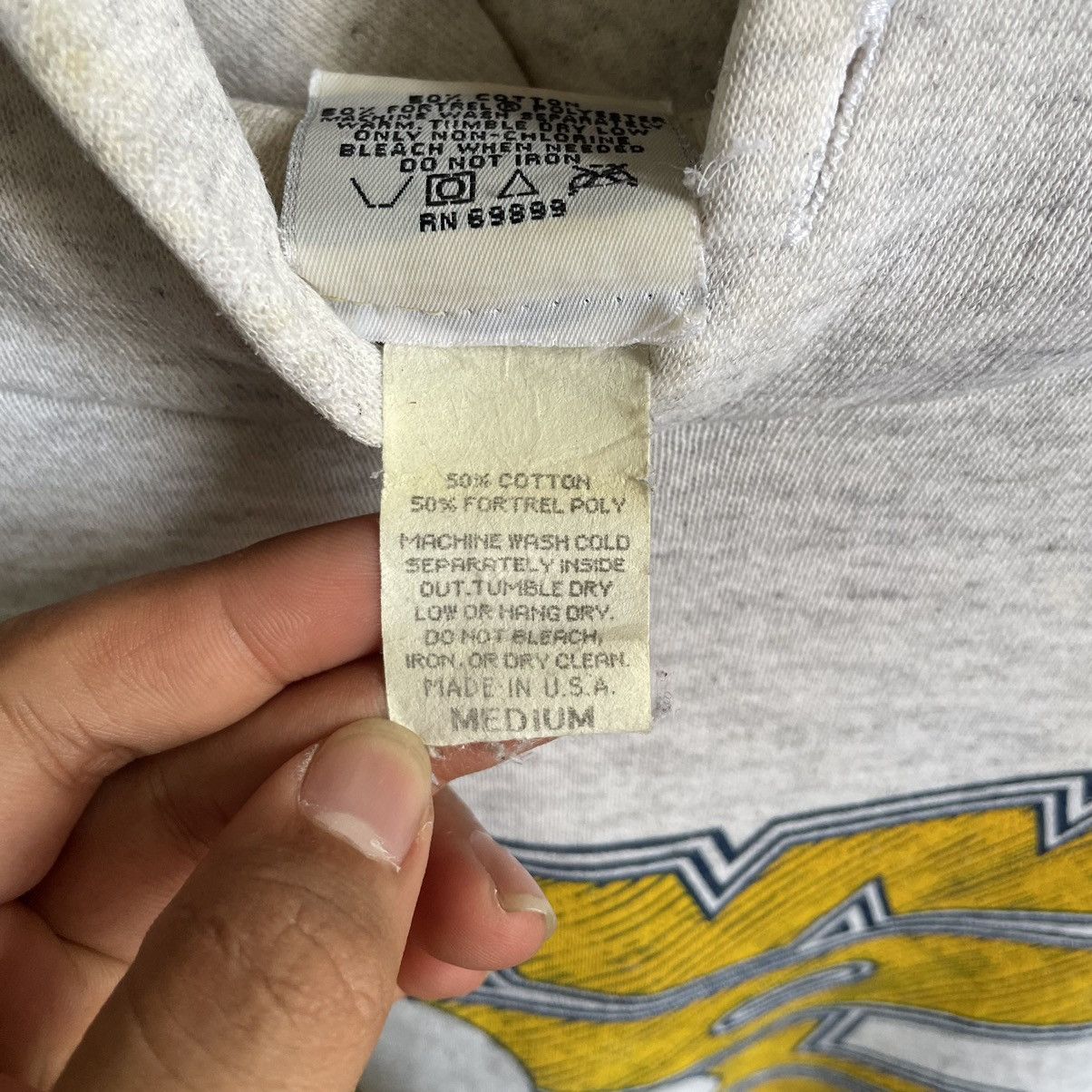 NFL × Vintage Vintage 90’s NFL Michigan Wolverines Hoodie Size US M / EU 48-50 / 2 - 4 Thumbnail