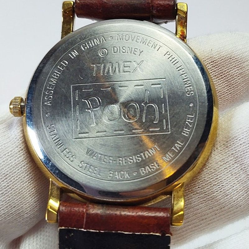 Disney Vintage Timex Disney Tigger Watch Large Dial Brown Strap Size ONE SIZE - 3 Thumbnail
