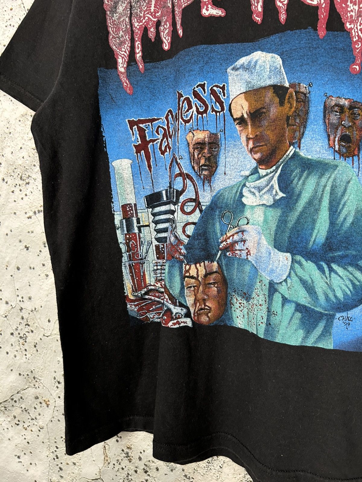 Band Tees Vintage Impetica Faceless 1999 Rock Band Tee Punk 90s Rare Size US L / EU 52-54 / 3 - 4 Thumbnail