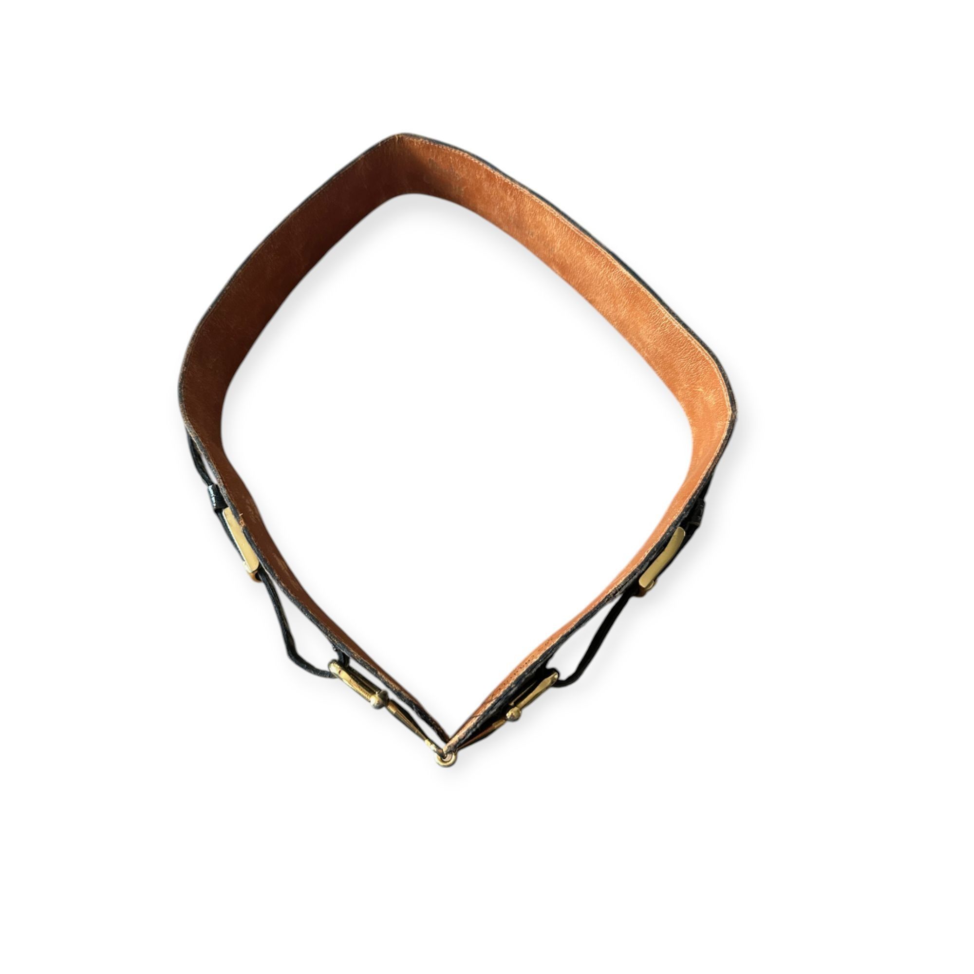 Celine Céline “Chantilly” Croc Horse-Bit Belt 76 cm (Italy) Size ONE SIZE - 5 Thumbnail