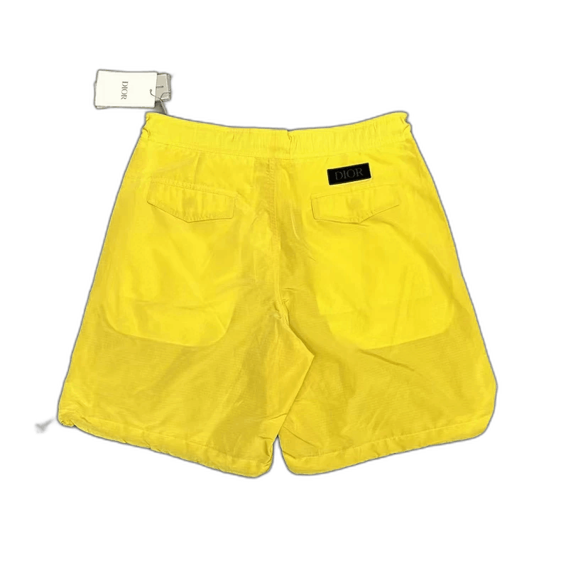 Dior DIOR Yellow Loose Drawstring Shorts for Men Size US 44 / EU 60 - 1 Thumbnail