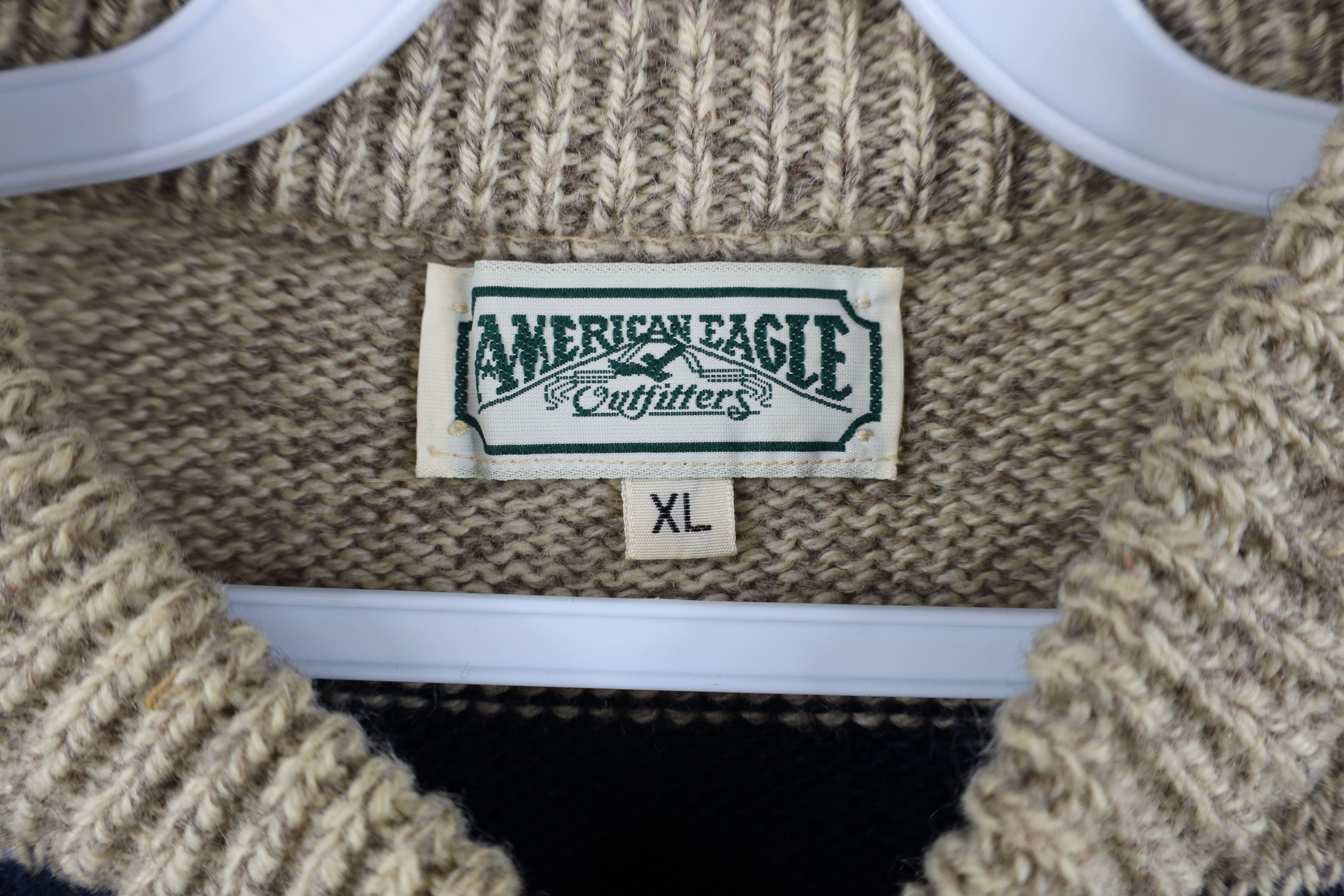 American Eagle Outfitters Vintage 90s American Eagle Outfitters Knit Striped Sweater Size US XL / EU 56 / 4 - 7 Thumbnail