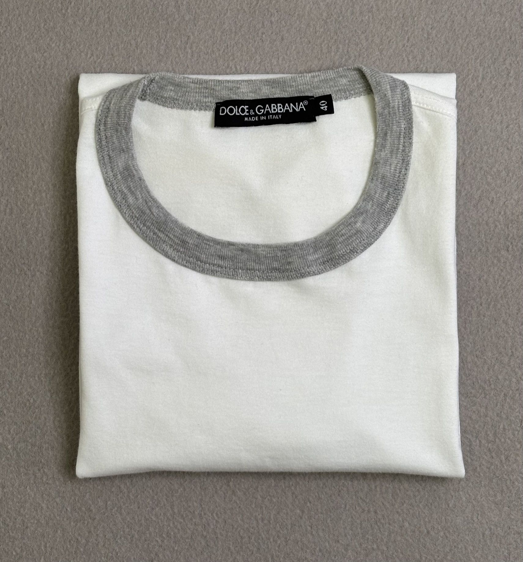 Dolce & Gabbana × Vintage Dolce & Gabbana White T-shirt Roz. 40 Size S / US 4 / IT 40 - 10 Thumbnail