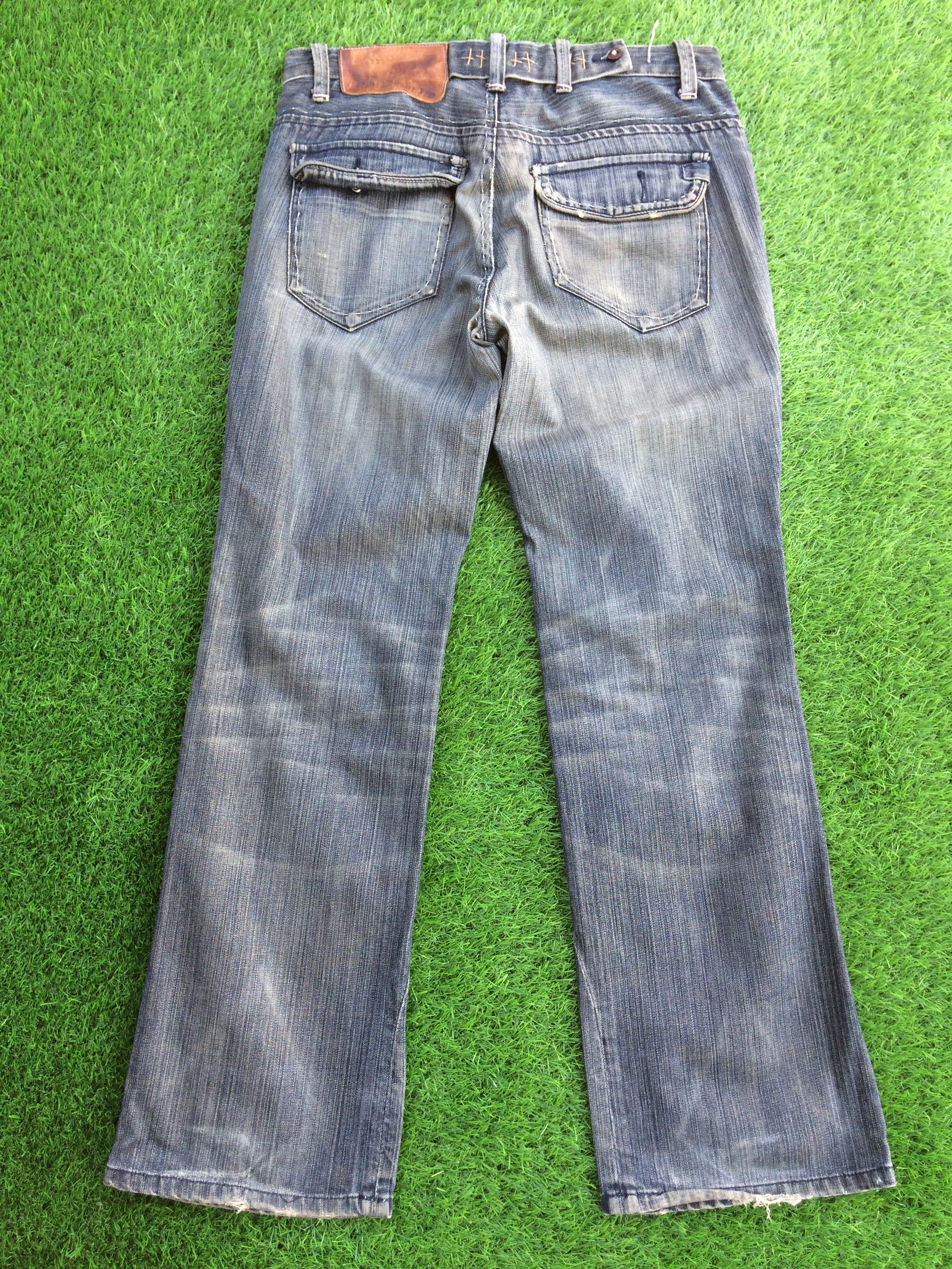 Japanese Brand × Jean Japanese Straight Leg Denim Jeans Pants #D-822 Size US 33 - 2 Thumbnail