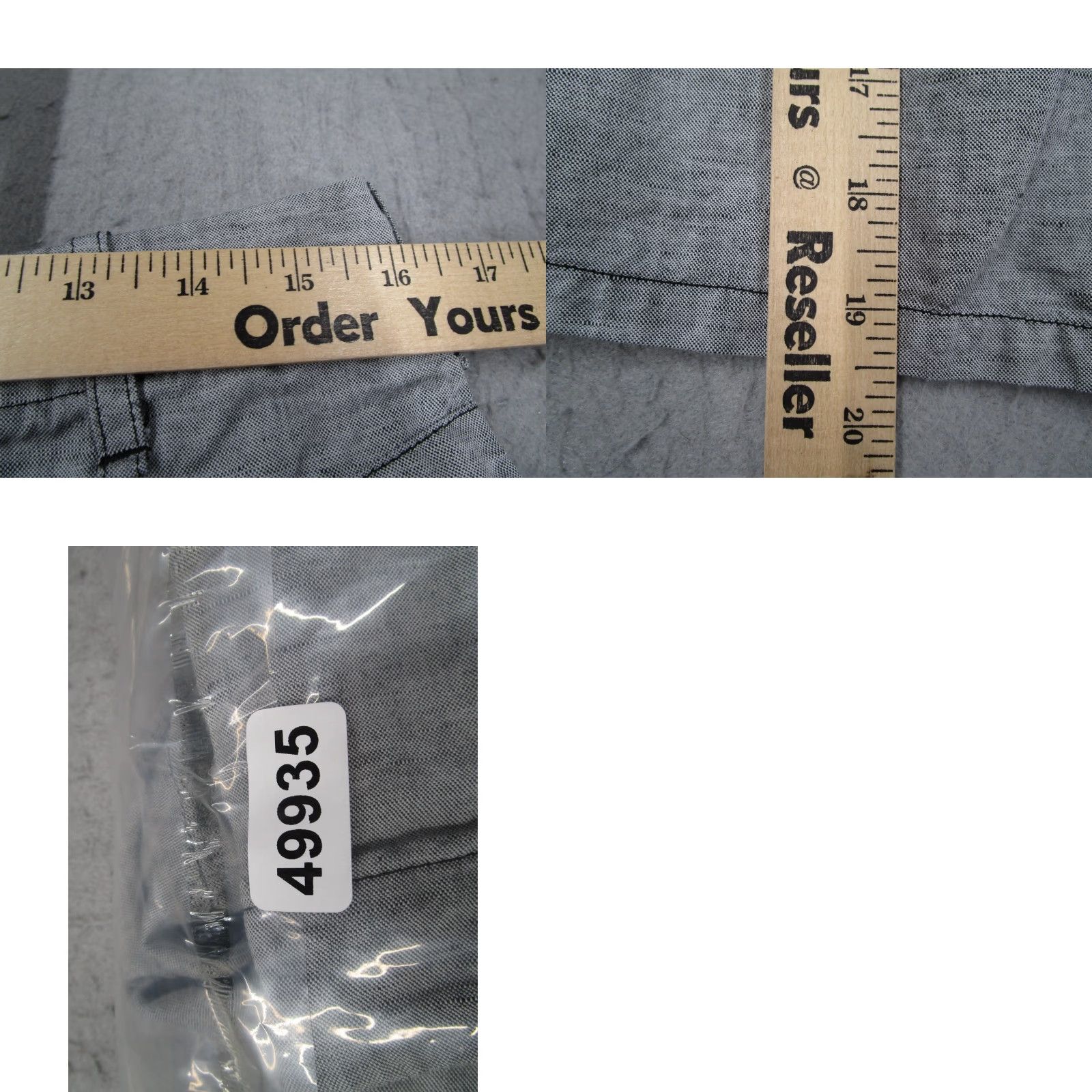 Rag & Bone Rag & Bone Shorts Mens 31 Gray Linen Blend Button Fly 9" Casual Resort Golf Walk Comfortable Pockets Flat Front Cotton Linen Gray 90s? Size US 31 - 8 Thumbnail