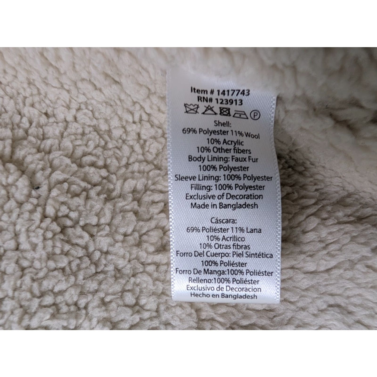 Vintage JACHS Jacket Mens L Wool Blend Aztec Sherpa Lined Fleece Warm Coat Black Geometric Southwestern Outdoor 90s Mens Size US L / EU 52-54 / 3 - 6 Thumbnail