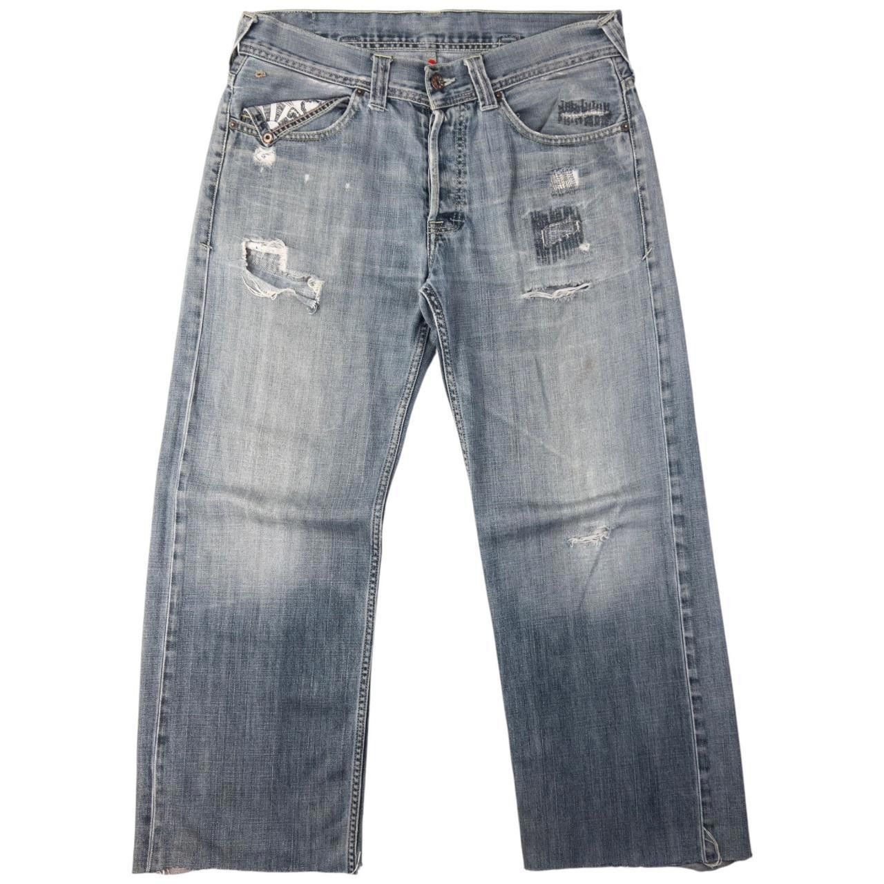 Puma Vintage Puma X Evisu Double Gull Denim Jeans Size W35 Size US 35 - 3 Thumbnail