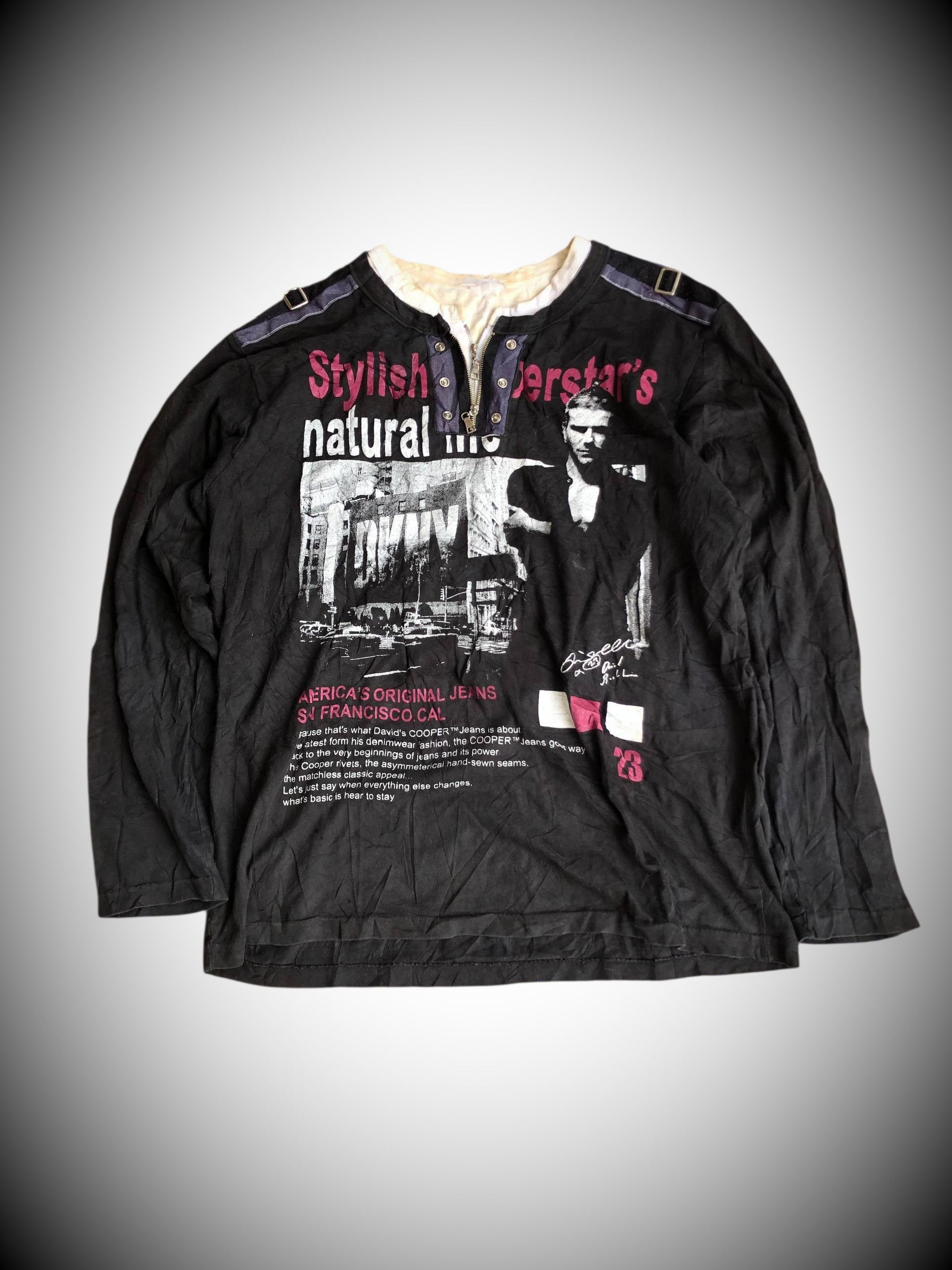 If Six Was Nine 2000s Poem Double Layer Japanese Zipper Size US L / EU 52-54 / 3 - 1 Thumbnail