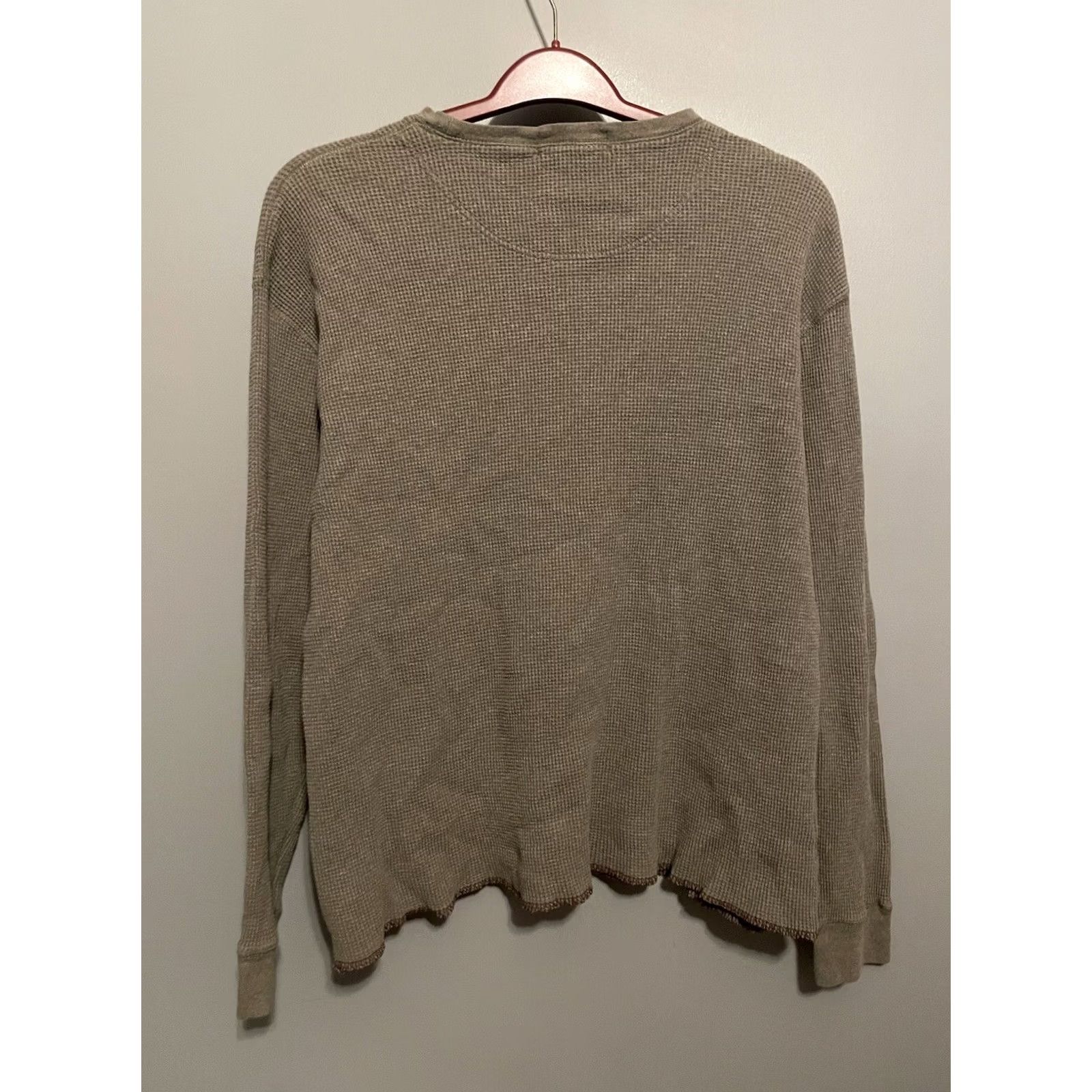 Ralph Lauren Polo Ralph Lauren Shirt Mens Blue Waffle Knit Thermal Long Sleeve Crew Neck Size L Size US L / EU 52-54 / 3 - 5 Thumbnail
