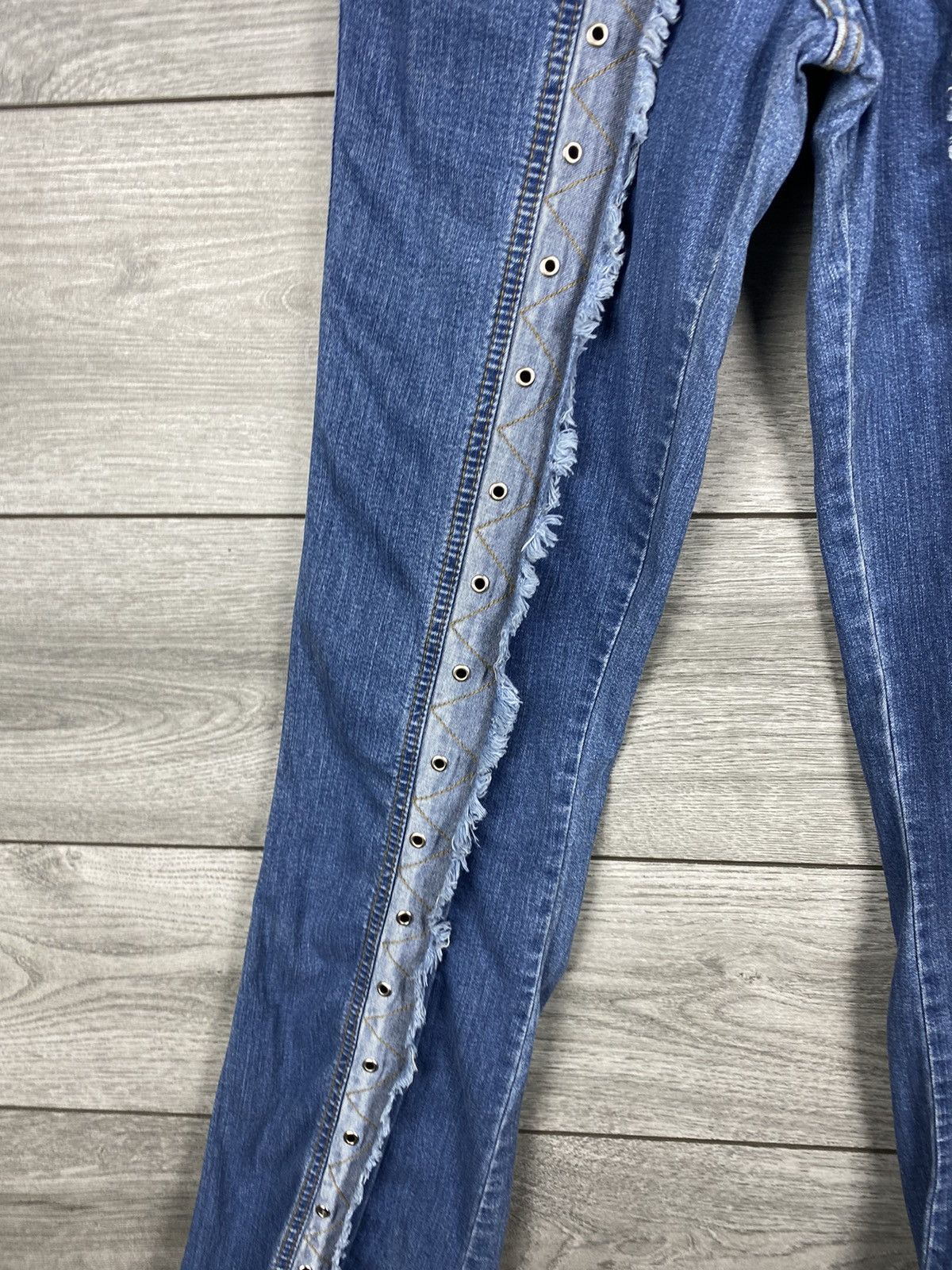 Miss Sixty Womans Miss Sixty Avant Garde Y2K Flared Jeans Size 29" - 6 Thumbnail