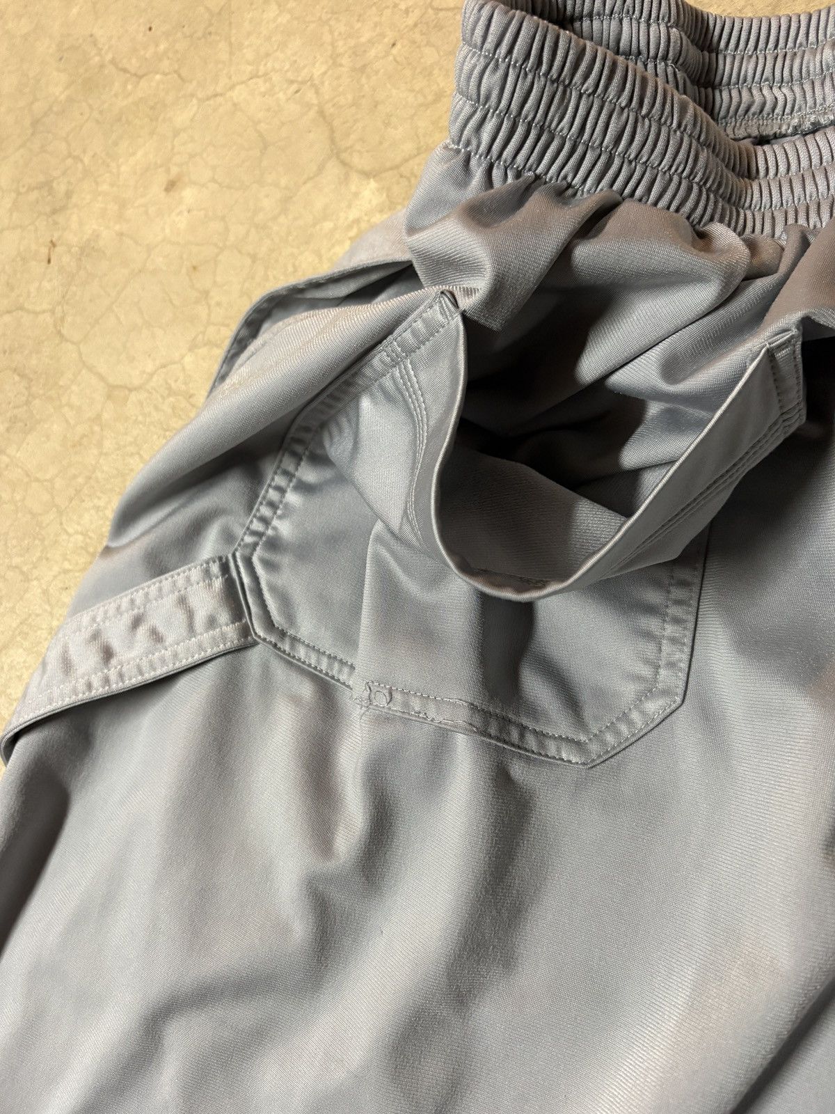 Adidas Vintage 00’s Adidas Y2K Carpenter Baggy Shorts Smoke Gray XL Size US 36 / EU 52 - 6 Thumbnail