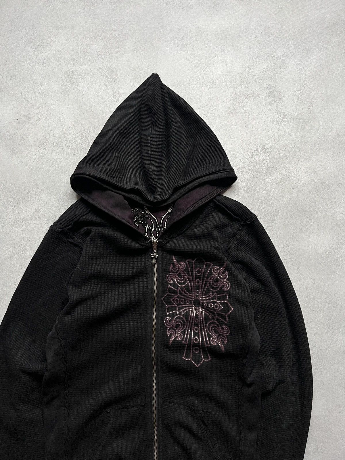 Affliction Rare Vintage Affliction Zip Hoodie y2k Skull Avant-Garde Size US M / EU 48-50 / 2 - 7 Thumbnail