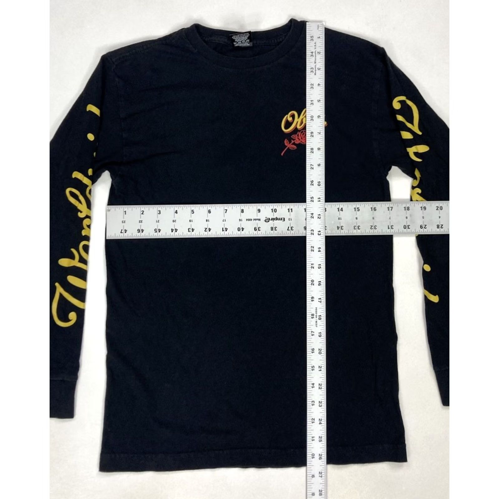 Obey OBEY Flower Graphic T-shirt Men Small Black Long Sleeve Shirt Size US S / EU 44-46 / 1 - 4 Thumbnail
