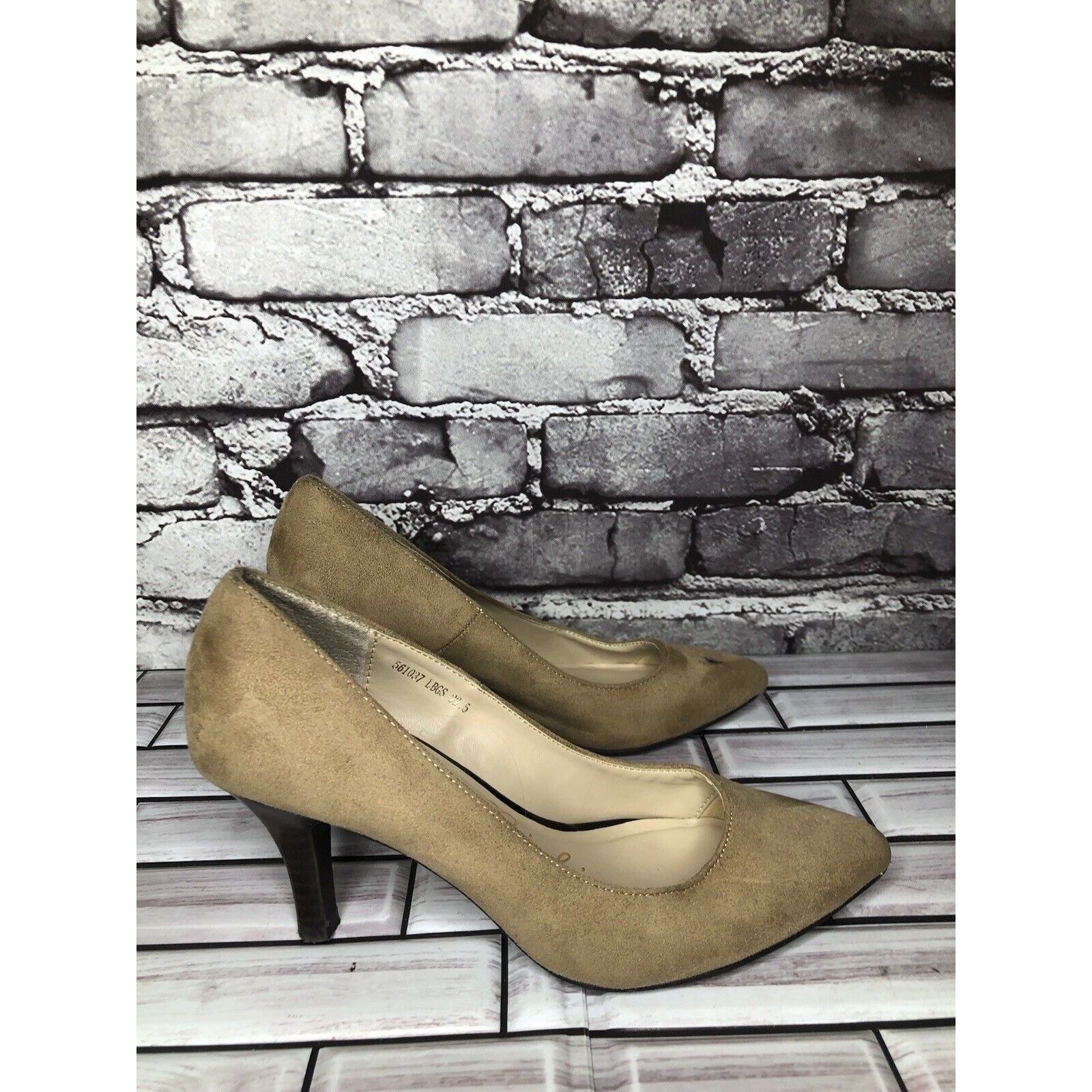 Other Bridget Birkin Brown Suede Leather Pointed Heels Women Sz 22 Size US 6 / IT 36 - 16 Thumbnail