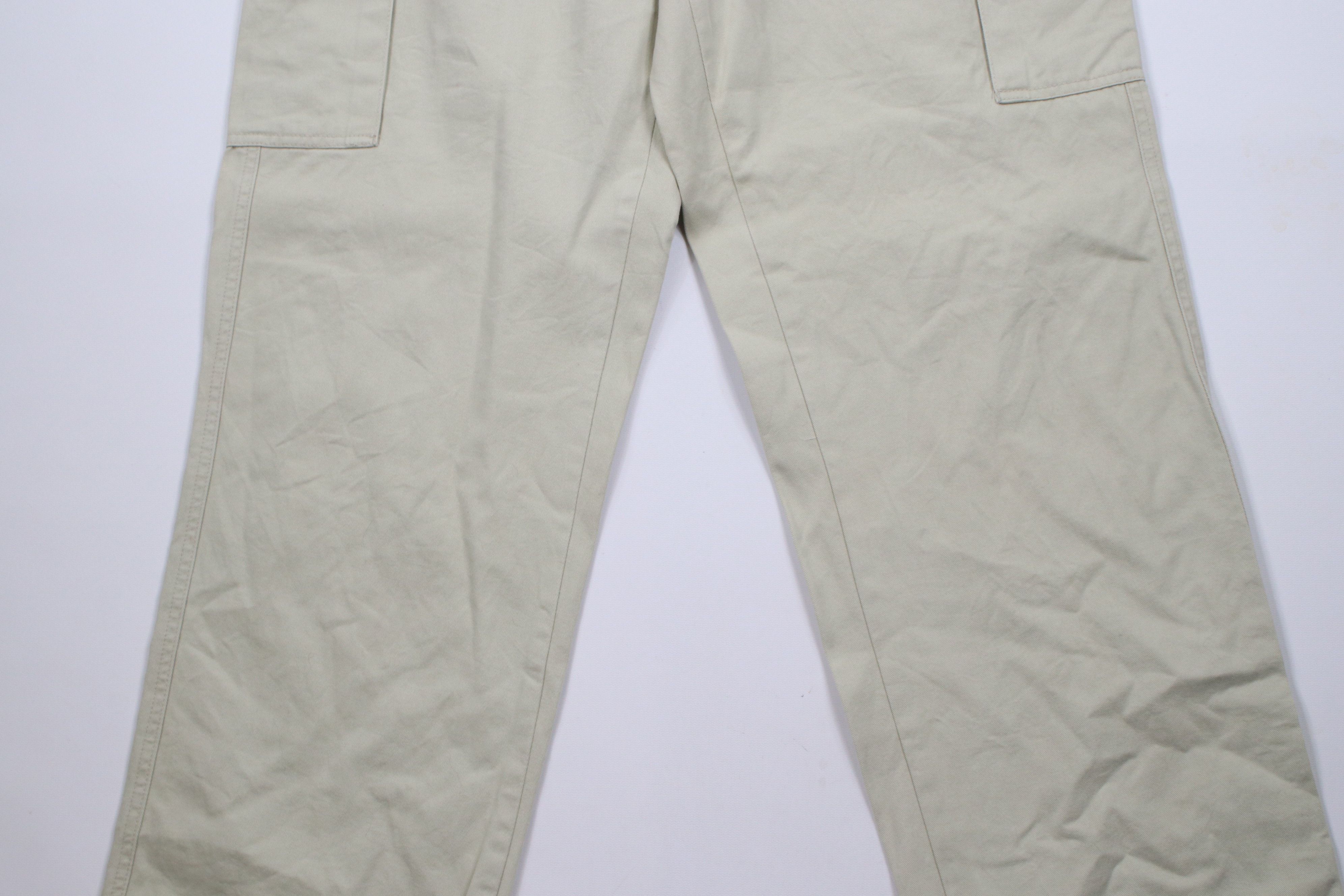 Gap × Vintage Vintage 90s Y2K Gap Baggy Wide Leg Cargo Pants Beige Cotton Size US 30 / EU 46 - 3 Thumbnail