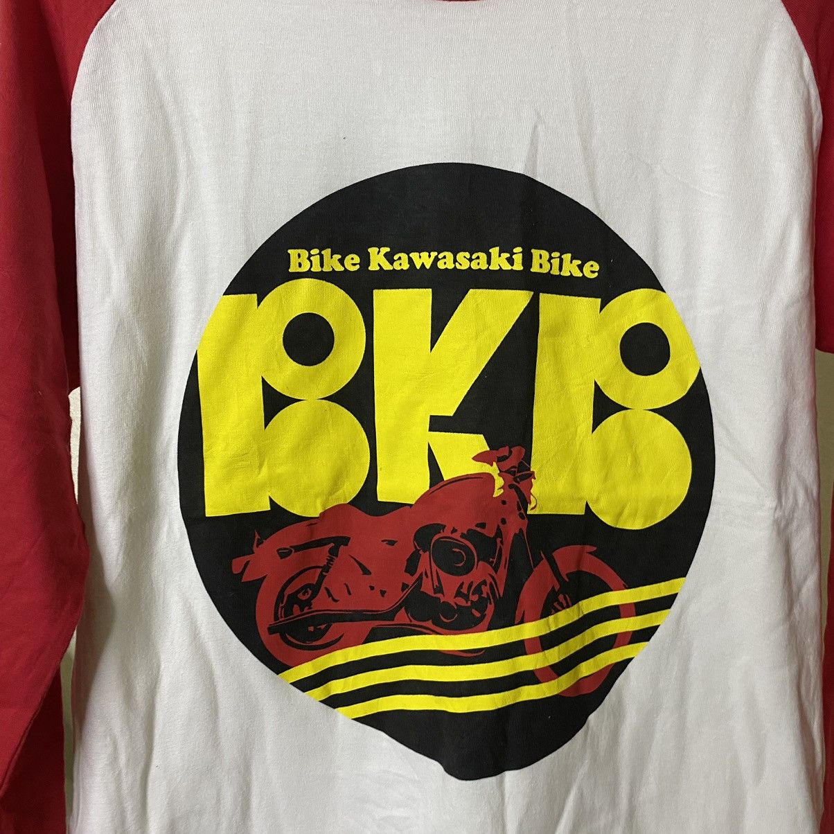 Japanese Brand × Vintage BKB Bike Kawasaki Bike Motorcycle Promo Raglan T Shirt Size US S / EU 44-46 / 1 - 2 Thumbnail