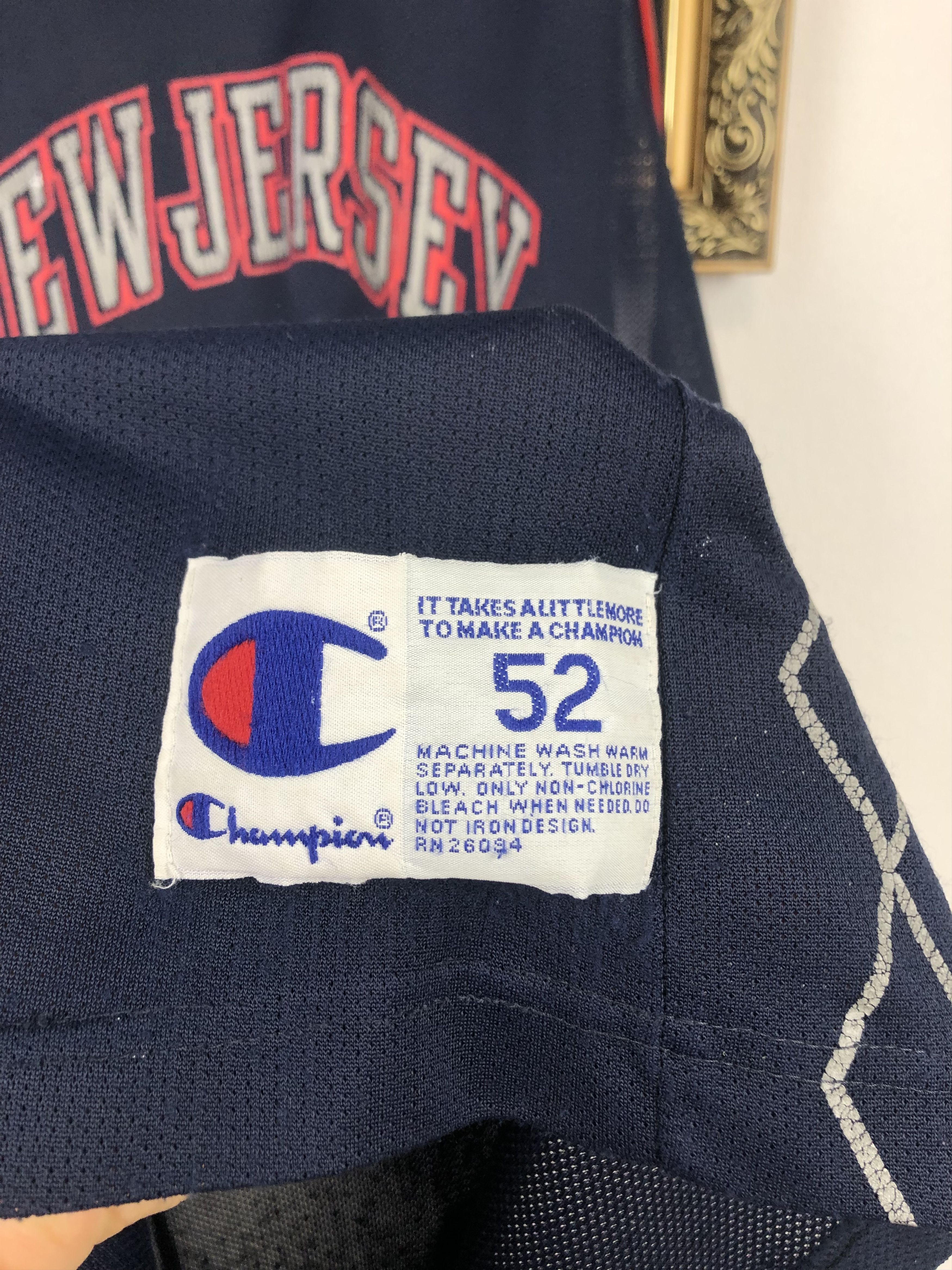 Champion Vintage Champion New Jersey Nets NBA Jersey 1 Shirt Size US XXL / EU 58 / 5 - 7 Thumbnail