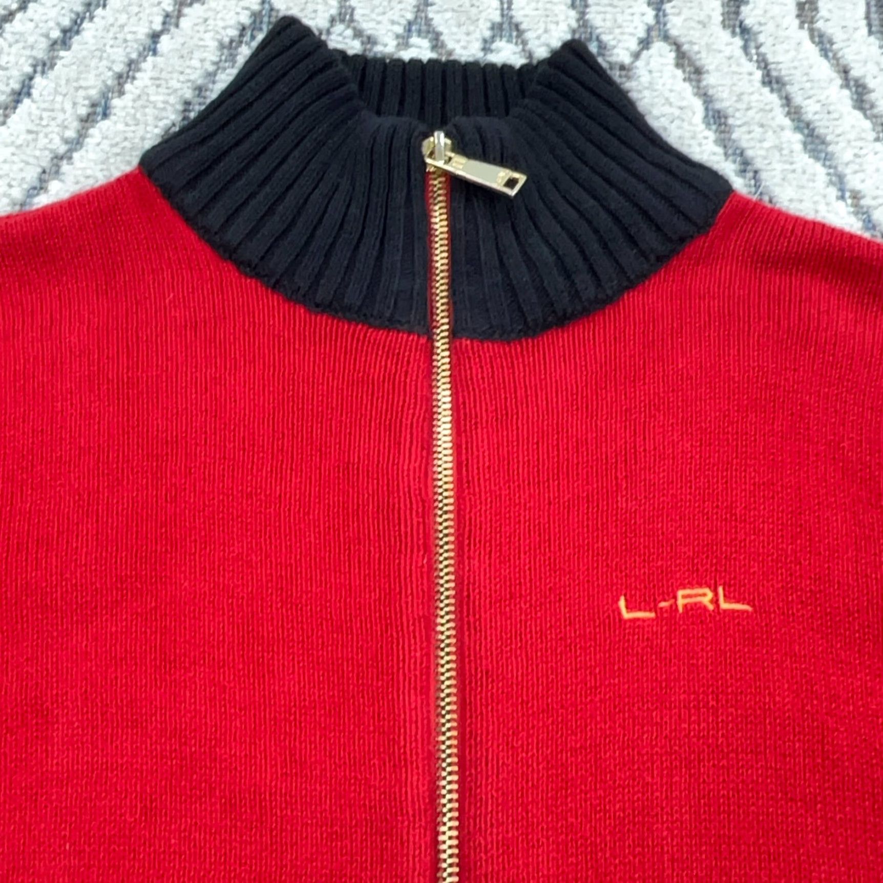 Ralph Lauren Lauren Ralph Lauren Sweater Women S Small Red Full Zip Heavy Knit Jacket Size S / US 4 / IT 40 - 2 Thumbnail