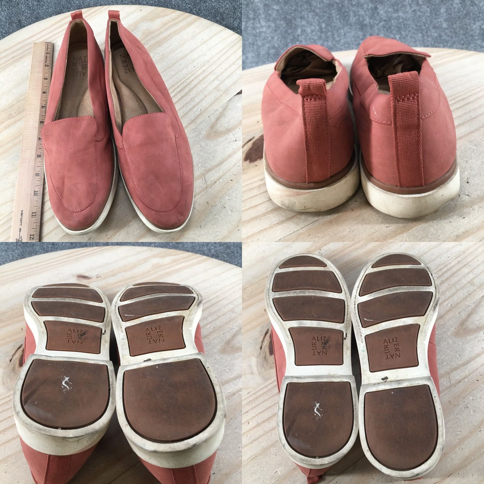Naturalizer Naturalizer Annie Loafer Flats Womens 9M Red Slip On Moc Toe Faux Leather Casual Shoes Size US 9 / IT 39 - 8 Thumbnail
