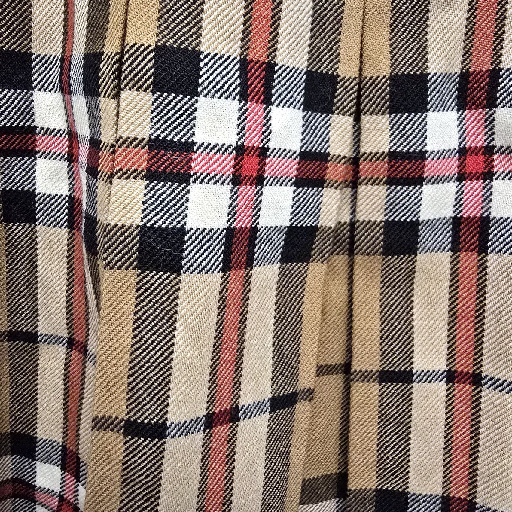 Vintage VINTAGE Fletcher Jones Pure New Wool Tartan Skirt Kilt Yellow M Womens 29" 1980s Australia Size 36" / US 14 / IT 50 - 2 Thumbnail