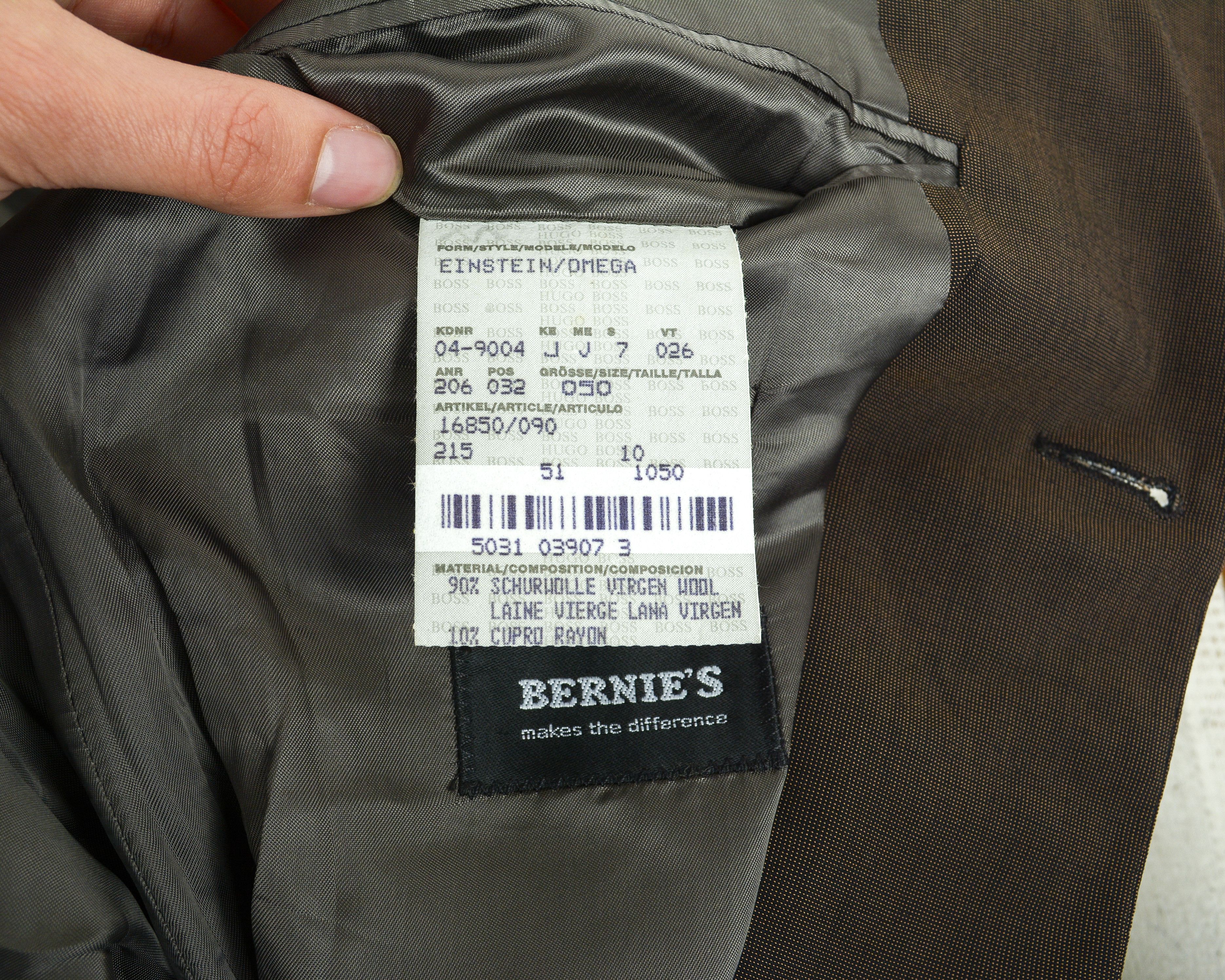 Hugo Boss Bernies Einstein Omega Wool Blazer Suit Jacket EU 50 Coat Size 40R - 5 Thumbnail