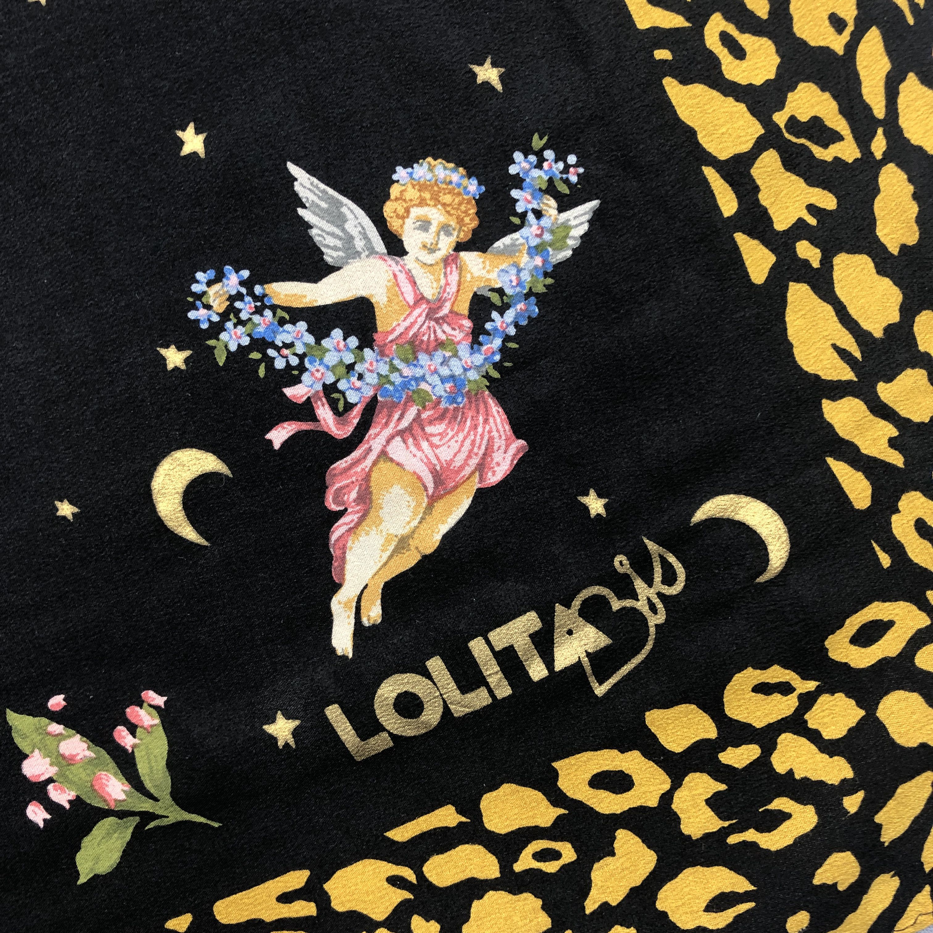 Other Vintage Lolita SILK Scarf Twill Stole Wraps Scarves Size ONE SIZE - 15 Thumbnail