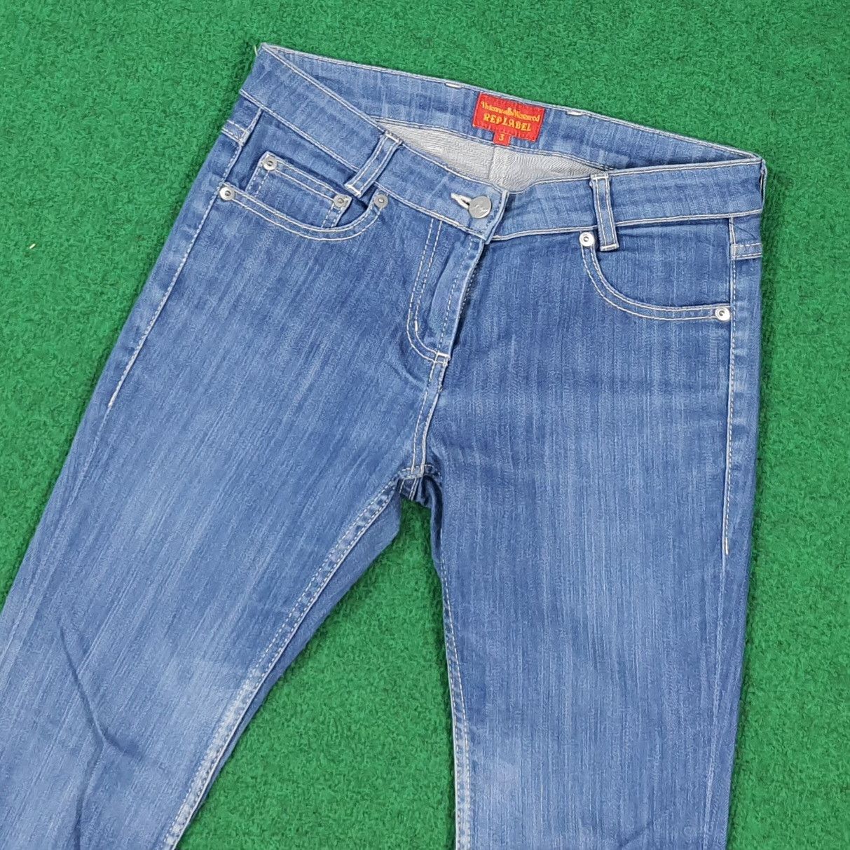 Vivienne Westwood Vintage Vivienne Westwood Red Label Orb Logo Jeans C297N5 Size 29" - 4 Thumbnail