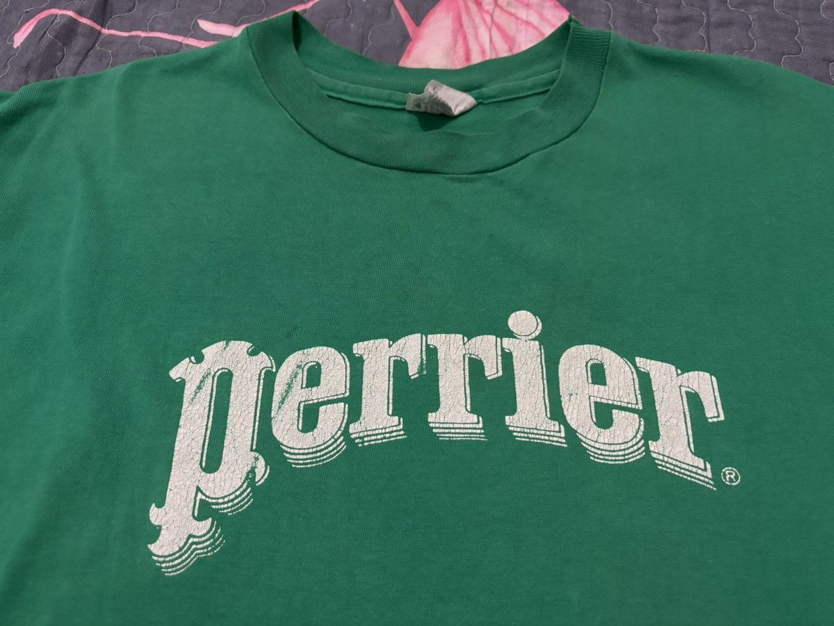 Coca Cola × Hanes × Pepsi Vintage 90s Perrier Mineral Water Tshirt Size US XL / EU 56 / 4 - 3 Thumbnail