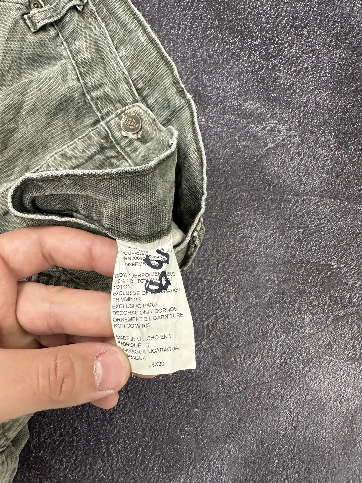 Dickies × Vintage Vintage Dickies USA Olive Hype Work Skate Baggy Pants Size US 38 / EU 54 - 9 Thumbnail